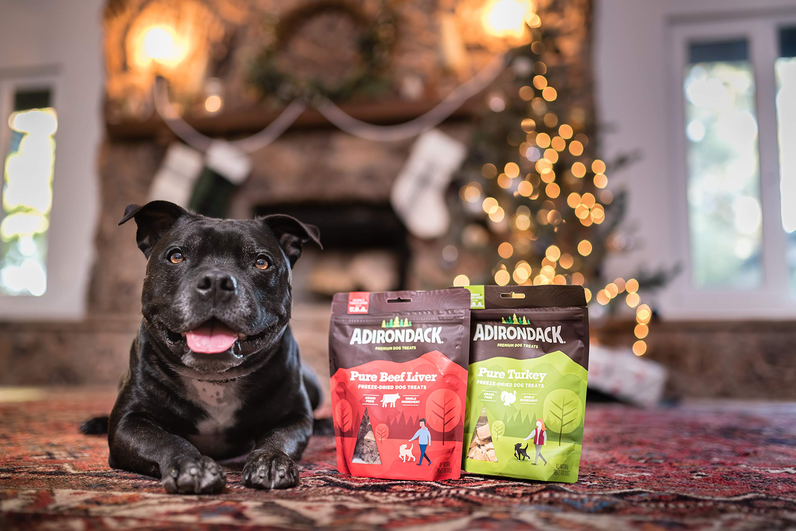 Premium Adirondack Grain-Free Dog Treats - Single Ingredient, Made in USA - Healthy Natural Snacks for Training, Rewards & Digestive Health