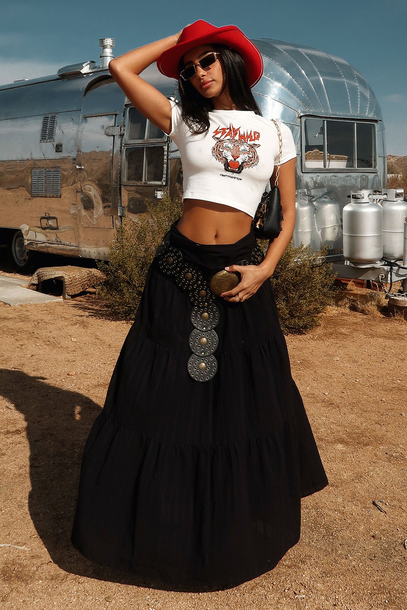 Breeze Maxi Skirt for Women - Flowy Black Long Skirt with Slit | Perfect for Summer, Beach, and Casual Outfits