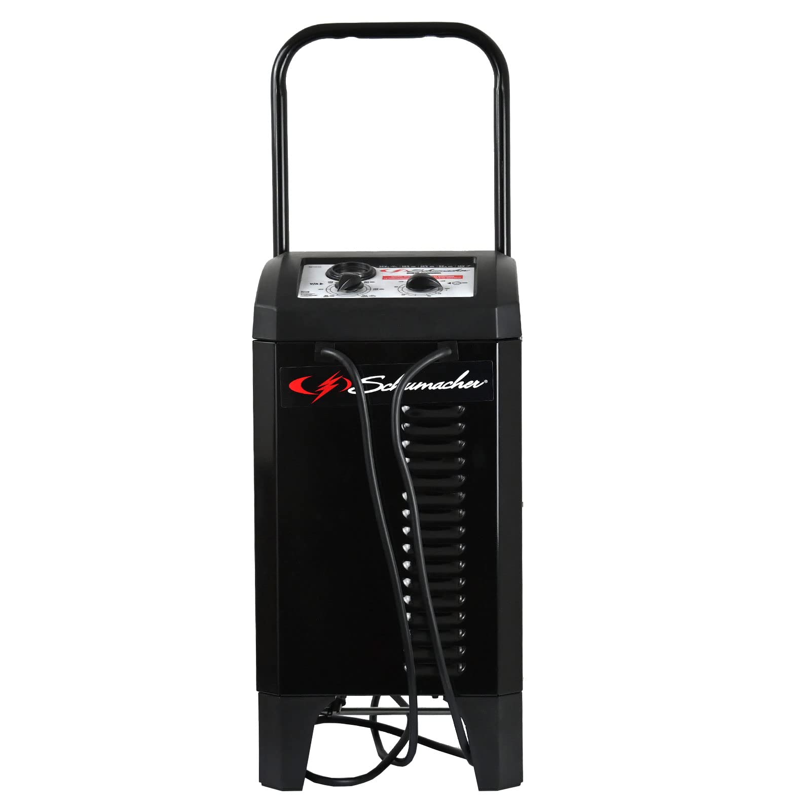 Schumacher SC1446 6V/12V 200A Heavy-Duty Manual Battery Charger & Engine Starter with 40A Boost Mode - Color-Coded Clamps, 6-Foot Cables, Rugged Design for Cars, Trucks, SUVs, Motorcycles & Marine Batteries - Perfect for Emergency Jump Starts & Winter Maintenance
