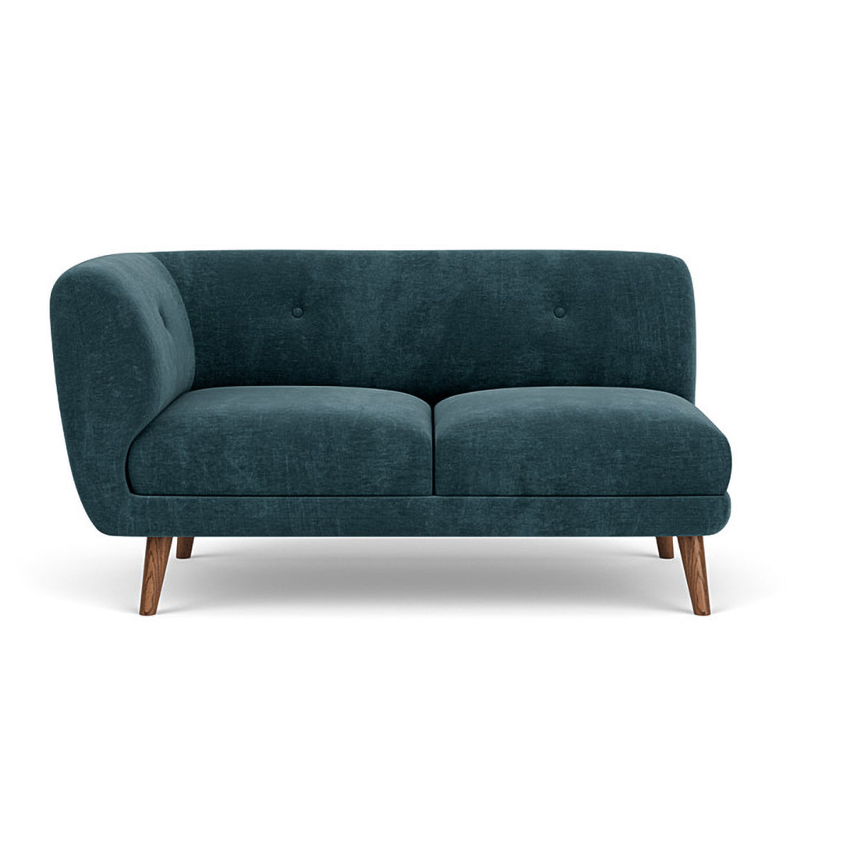 Alfred Fabric Left 2 Seater Modular Sofa - Modern L-Shaped Sectional Couch for Living Room, Lounge & Small Spaces - Comfortable & Stylish Home Furniture