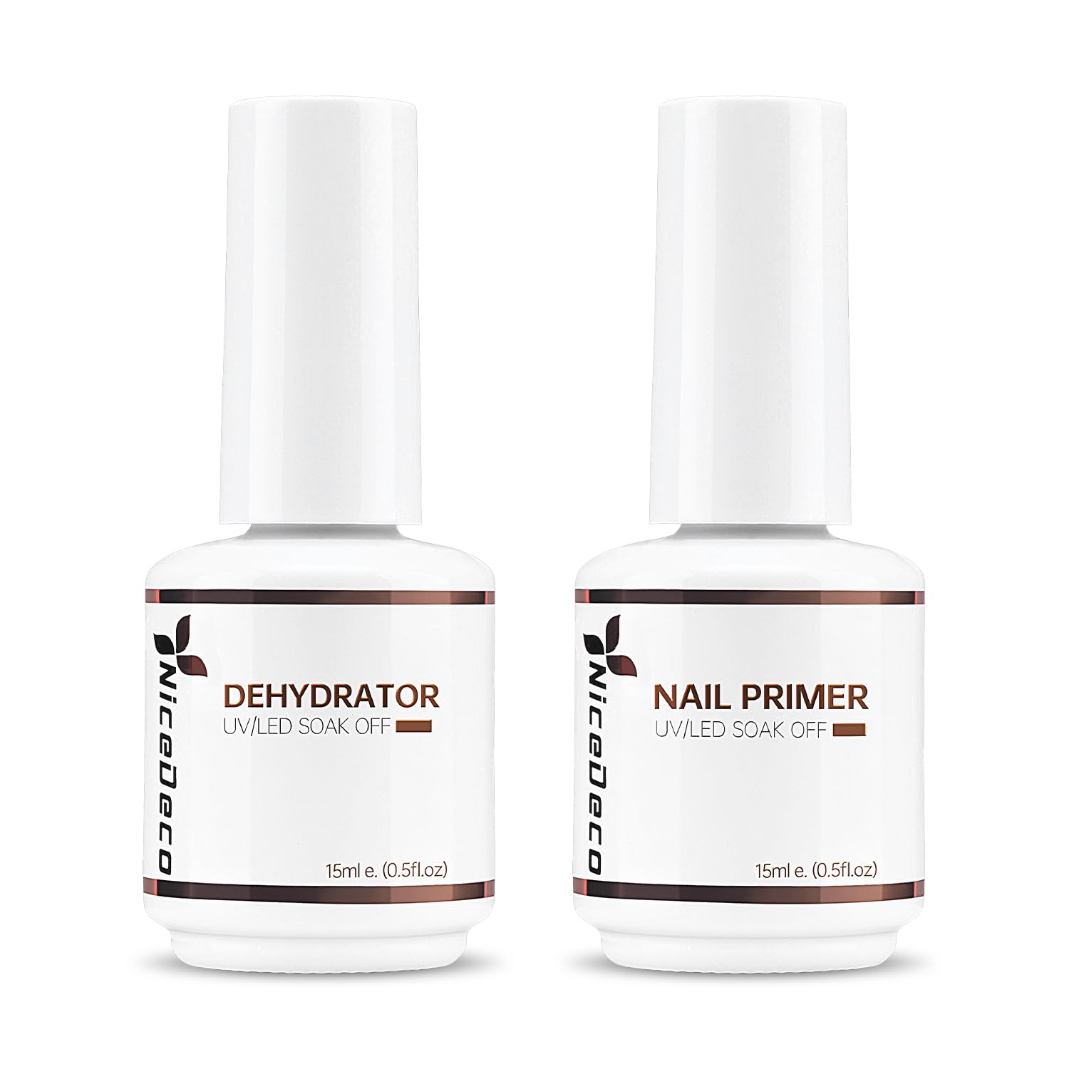 Hema Free Nail Primer & Dehydrator Kit - 2 x 15ml Cruelty-Free Vegan Nail Prep for Long-Lasting Acrylic & Gel Polish | Perfect for Salon & DIY Manicures at Home