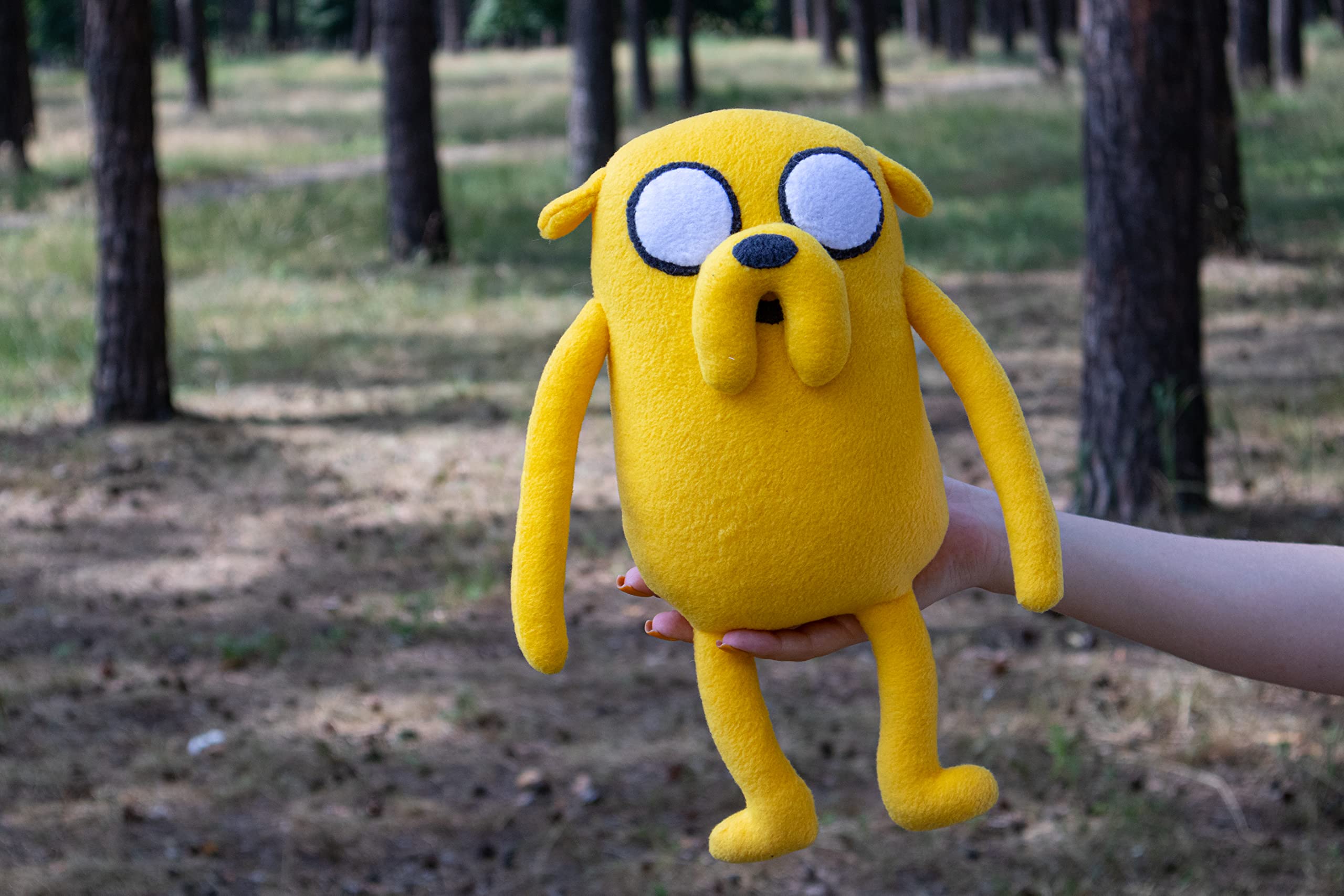 Adventure Time Jake The Dog 12-inch Handmade Plush Toy - Perfect for Kids' Gifts, Cartoon Collectibles & Soft Cuddling