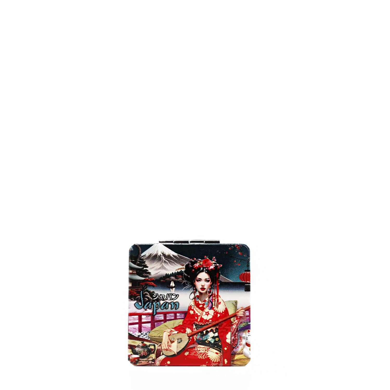 Portable Square Compact Mirror with Mirror Case - Perfect for Travel, Makeup, and Handbag Essentials
