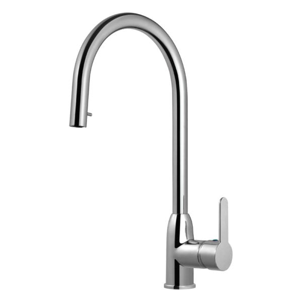 Hamat APPD 2000 PC Dual Function Pull Down Kitchen Faucet with Hidden Spray - Polished Chrome Finish for Modern Kitchens & Easy Dishwashing