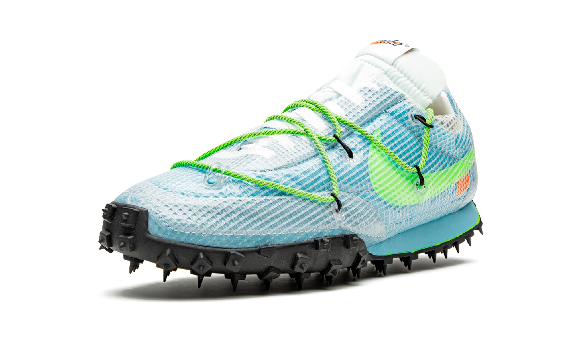 Nike Women's Waffle Racer SP CD8180 Off-White & Vivid Sky Running Shoes - Size 10W - Lightweight Comfort for Jogging, Gym & Casual Wear