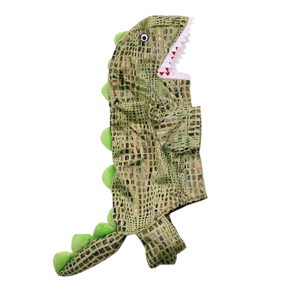 POPETPOP Halloween Dog Costume - Crocodile Puppy Outfit for Small Dogs, Size L | Pet Party Dress & Fun Photo Prop