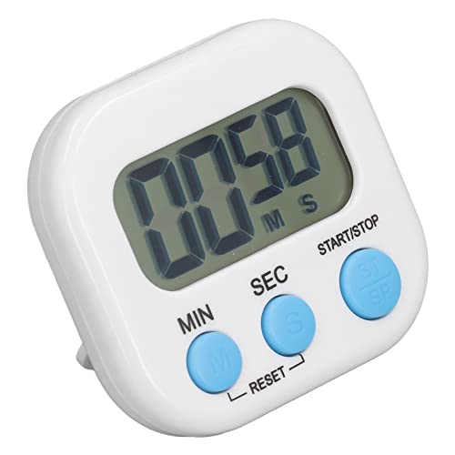 Digital Electronic Timer with Countdown & Memory Functions - Compact Kitchen Timer with Loud Alarm for Baking, Cooking, Lab Experiments & Classroom Use