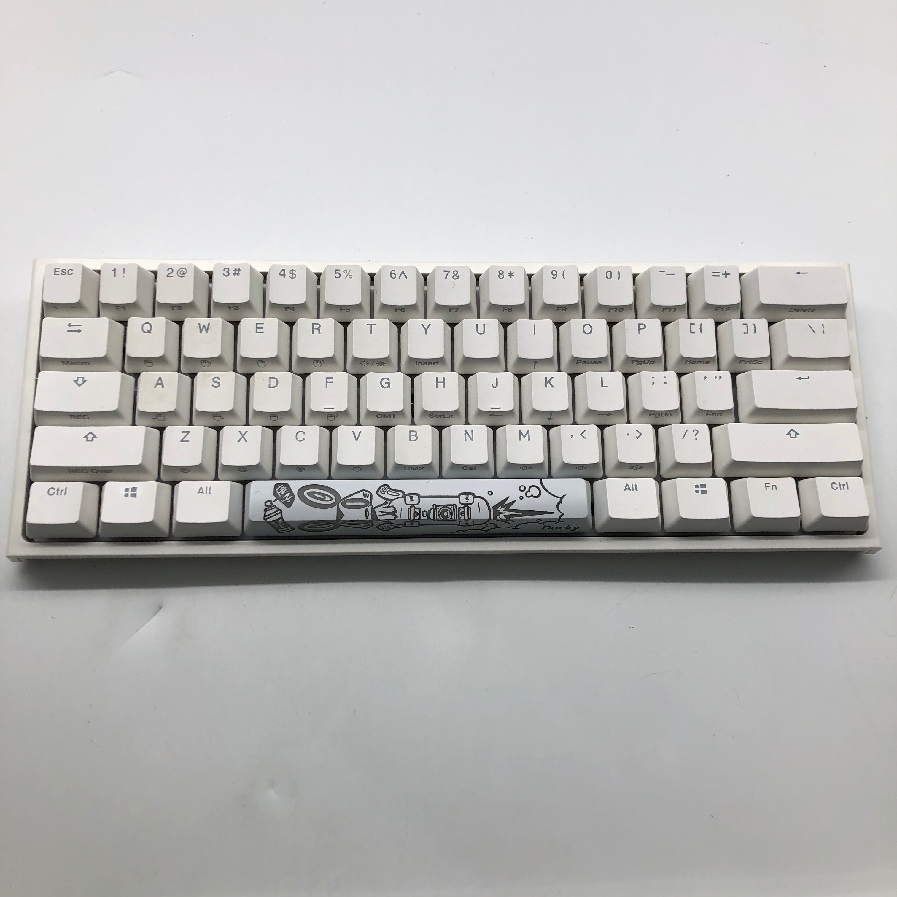 Ducky One 2 Mini RGB 60% Mechanical Gaming Keyboard - Cherry MX White Switches - Compact Wired USB Keyboard for PC/Mac - Perfect for Esports, Typing & Office Work