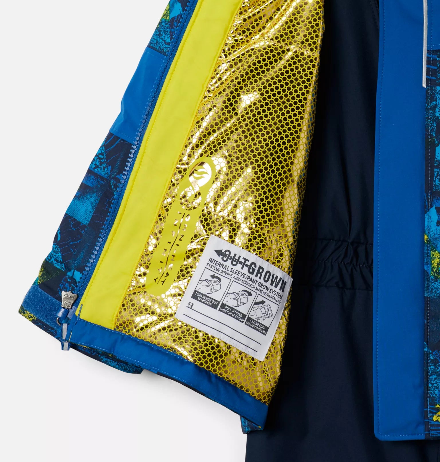 Columbia Bright Indigo Kaleidoscope Mighty Mogul Set - Waterproof Winter Jacket & Pants for Men - Perfect for Skiing, Snowboarding & Outdoor Adventures