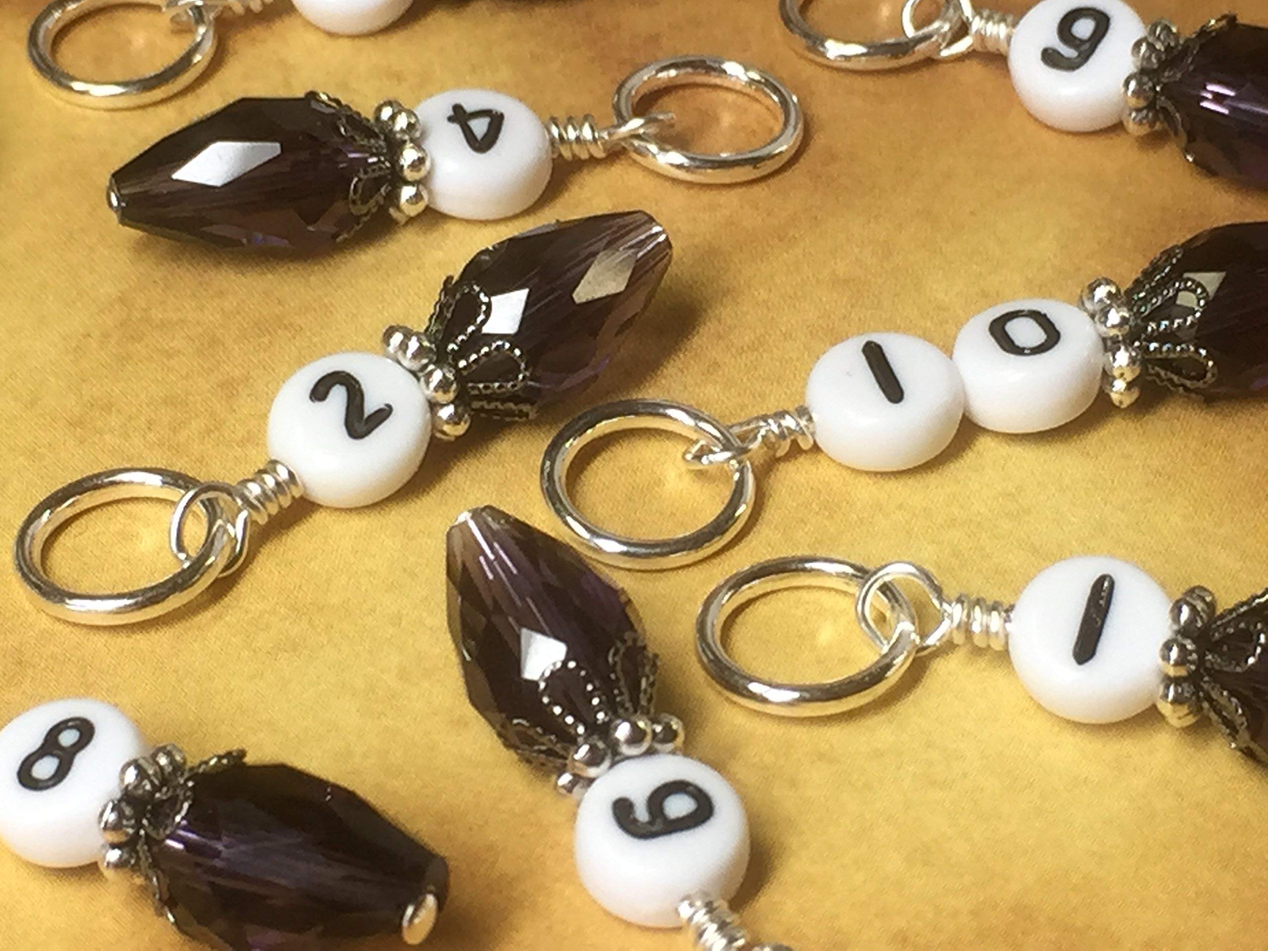 Row Counter Stitch Markers for Knitting & Crochet - Essential Knitting Accessories for Yarn Projects, Sweaters, Scarves & Blankets