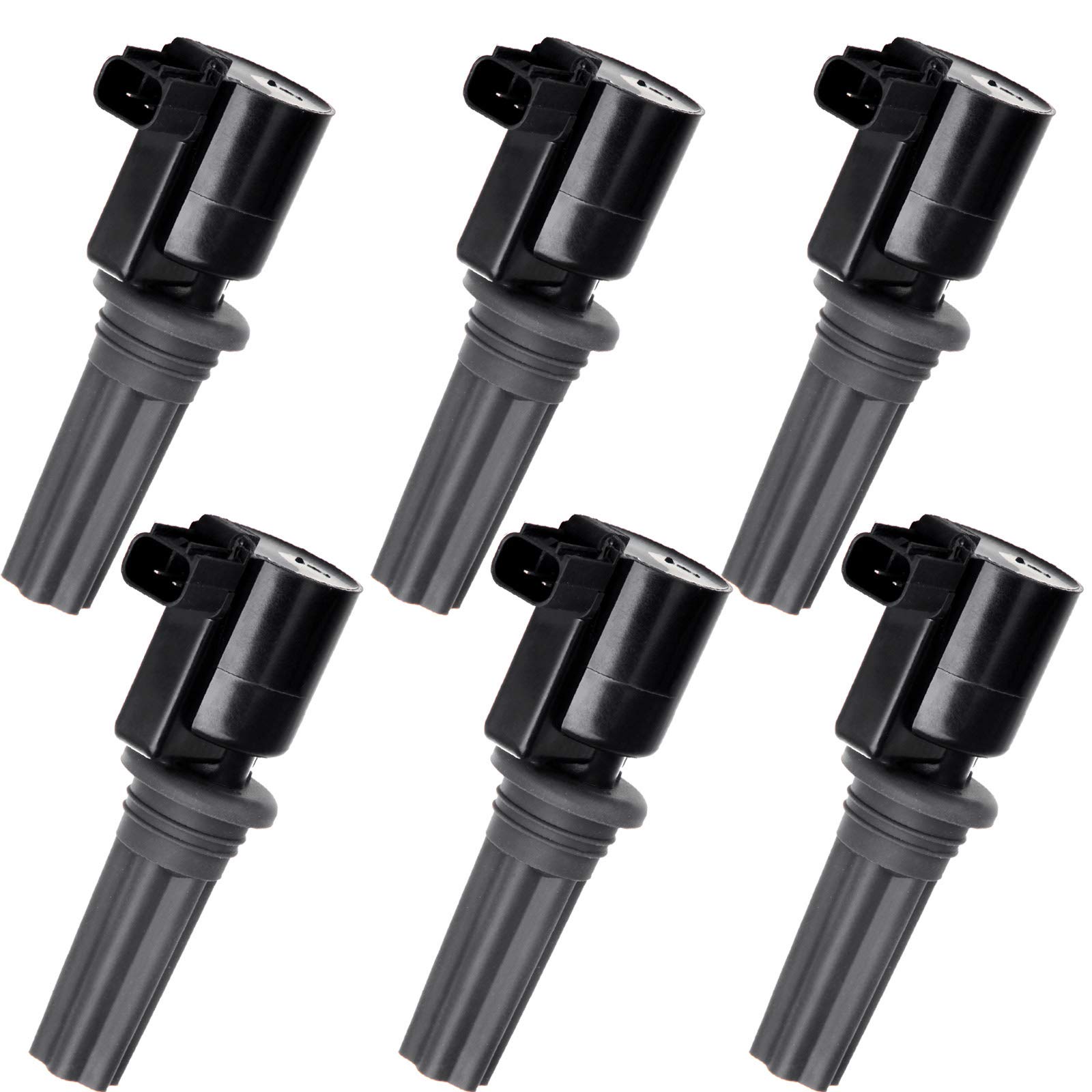 High Performance Ignition Coil Pack Set of 6 - Compatible with Lincoln LS 3.0L (2000-2005) & Jaguar S-Type 3.0L (2000-2003) - DG528 5C1197 C1346 - Perfect for Engine Tune-Up & Smooth Acceleration