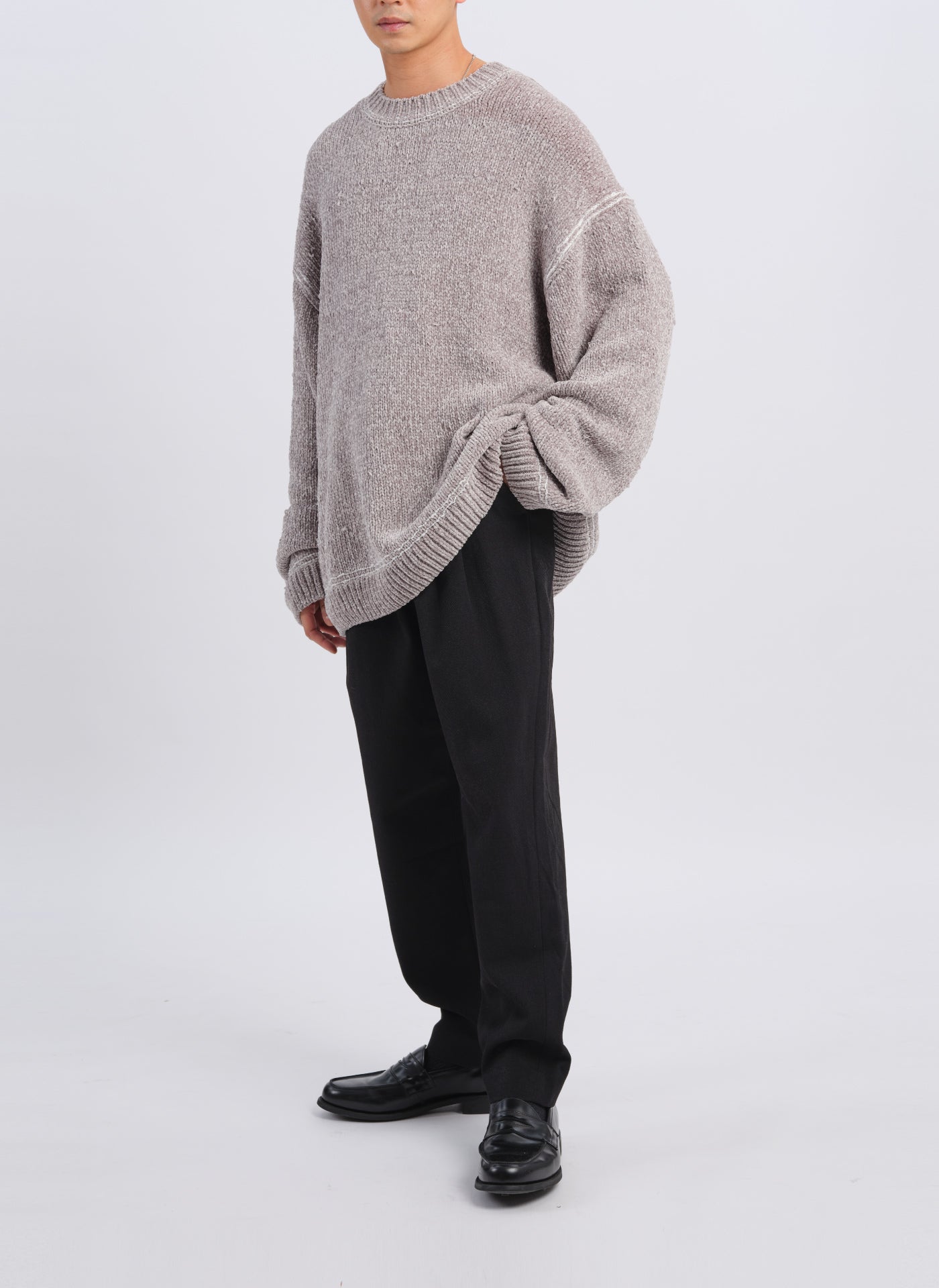 Hand Stitched Polyester Velvet Knitted Pullover Sweater - Cozy Winter Wear for Women & Men | Perfect for Casual Outfits, Office & Date Nights