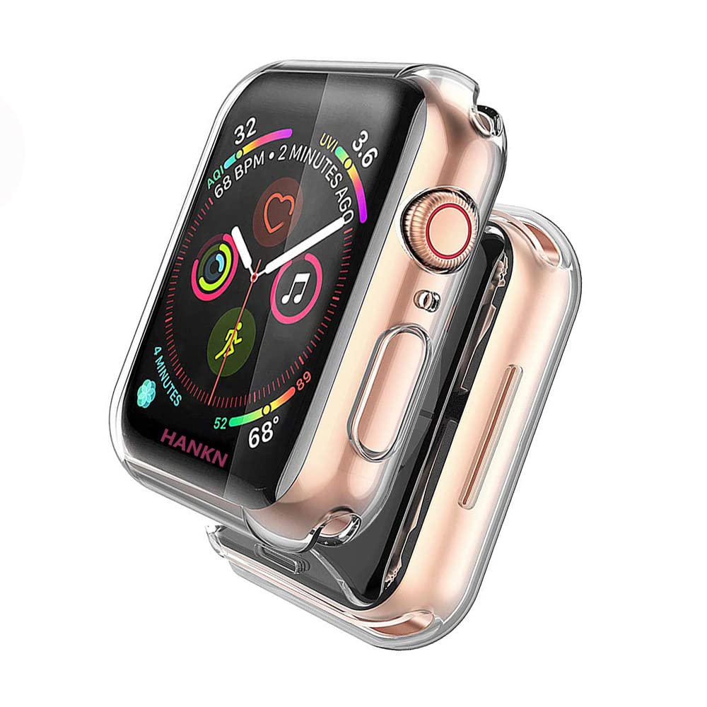HANKN 41mm Screen Protector Case for Apple Watch 7/8/9 - Soft TPU Shockproof Cover for Daily Use & Sports