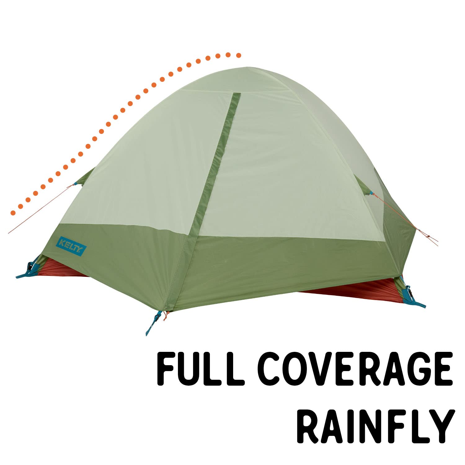 Kelty Discovery Trail Backpacking Tent - Lightweight 2-Person Camping Tent with Aluminum Poles | Easy Setup, Single Door & Vestibule | Includes Stuff Sack | Perfect for Hiking, Backpacking & Outdoor Adventures