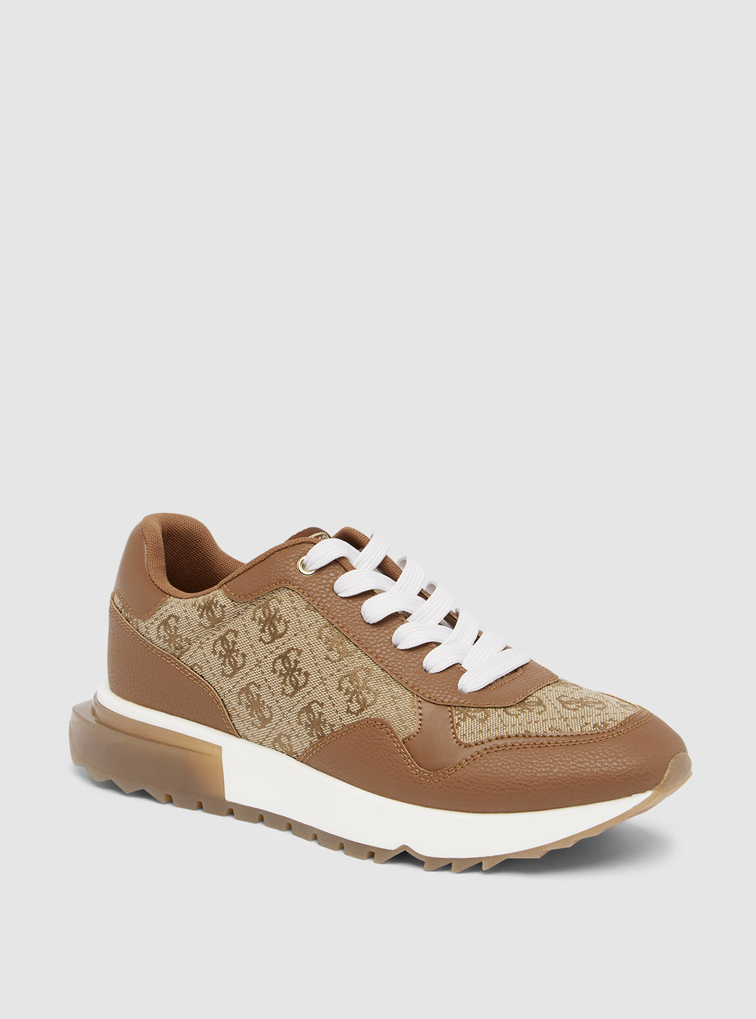 Brown Logo Melany Sneakers - Women's Casual Comfortable Walking Shoes for Everyday Wear | Perfect for Running, Gym, Travel & Outdoor Activities