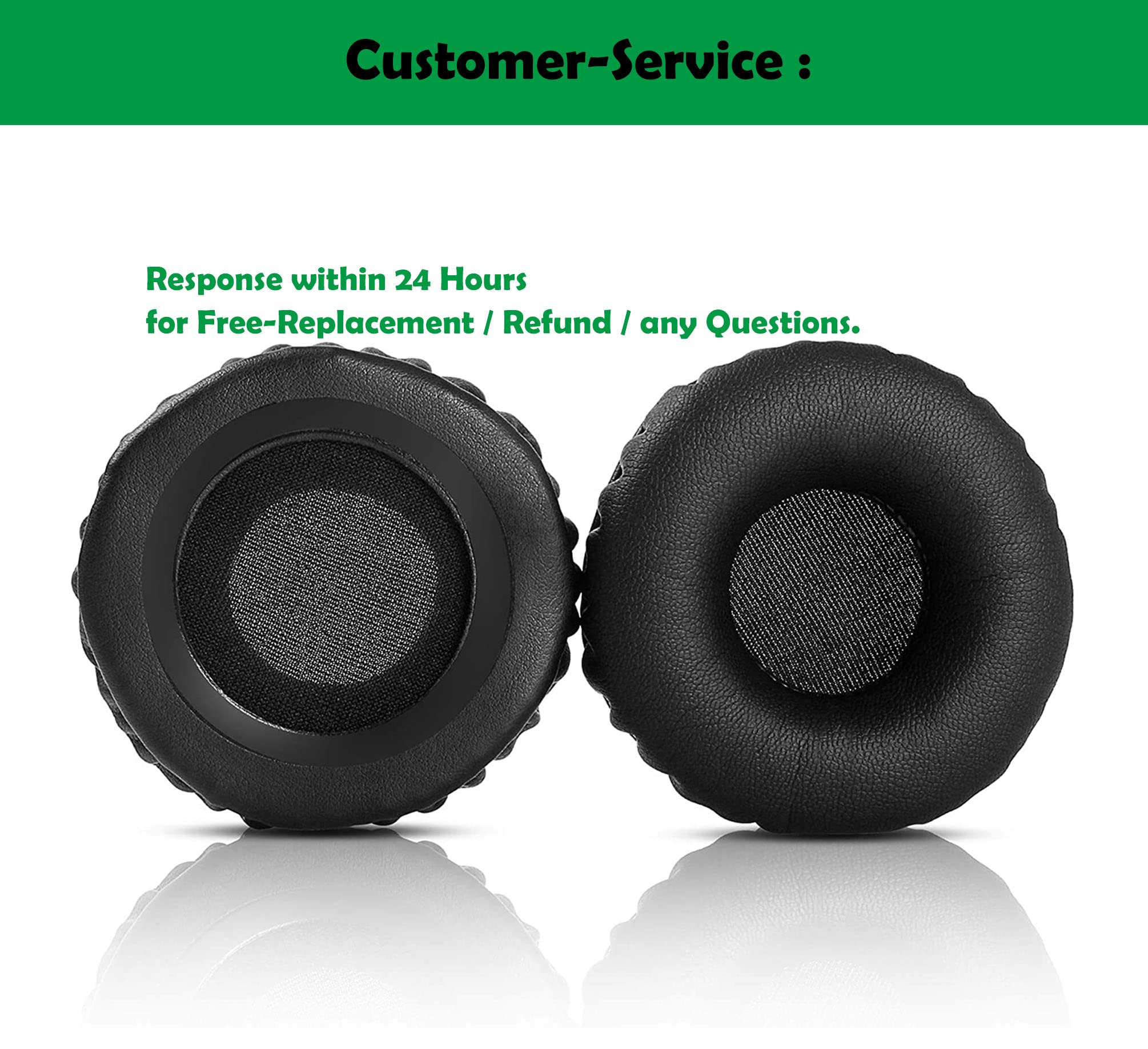 Replacement Ear Pads Cushions for JVC HA-S30BT Headphones - Soft Memory Foam Earpads - Perfect for Gaming, Music & Office Use