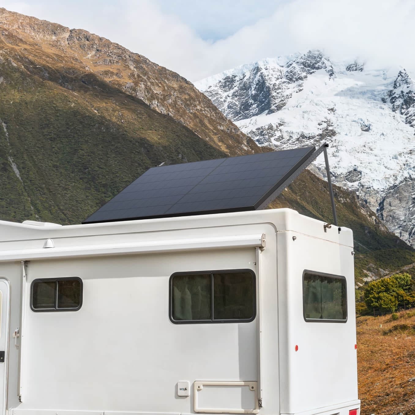 EcoFlow 400W Rigid Solar Panel with Mounting Feet - High Efficiency Portable Solar Charger for RV, Camping, Off-Grid Power & Emergency Backup