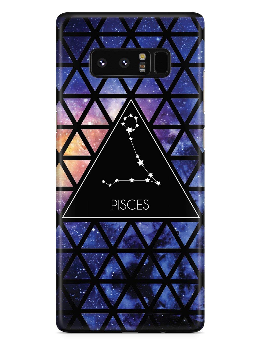Inspired Cases - Compatible with Samsung Galaxy Note 8 Phone Case - 3D Textured Protective Cover with Zodiac Constellation Pisces Design | Shockproof & Anti-Slip | Perfect for Daily Use, Work & Travel