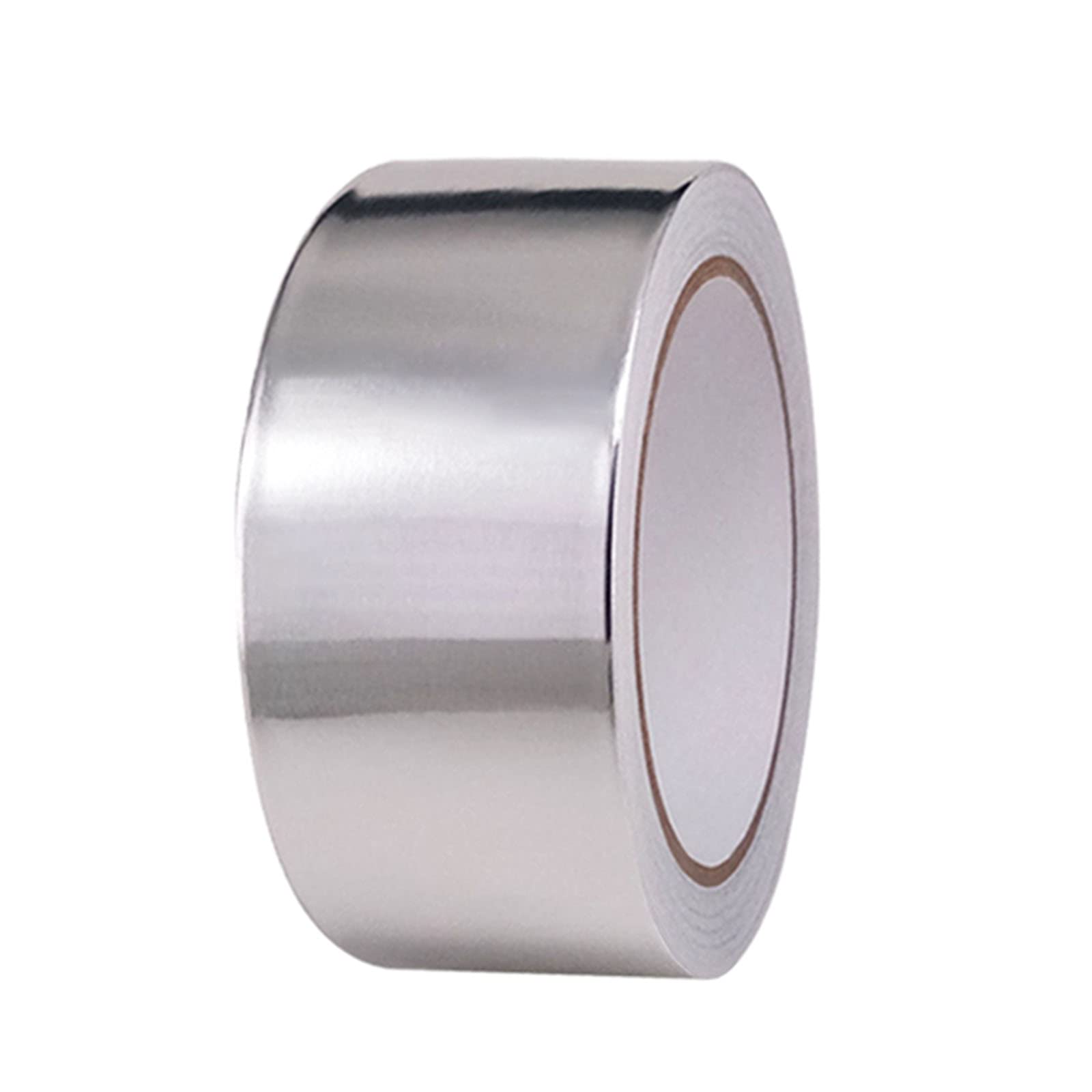 High Temperature Resistant Aluminum Foil Tape 0.08mm x 5cm x 10m - Waterproof, Self-Adhesive, Reflective Heat Resistant Foil Tape for HVAC, Ductwork, Insulation & Household Repairs