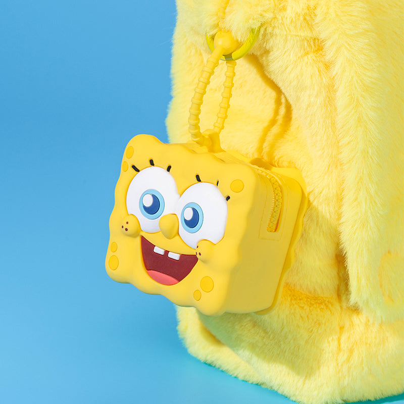 POP MART SpongeBob SquarePants Bikini Bottom Storage Bag - Waterproof & Durable Organizer for Toys, Cosmetics & Travel Accessories | Perfect for Kids Room, Beach Trips & Daily Use