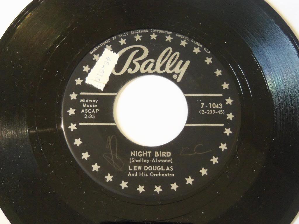 Night Bird / Kiss Bubbles 7-Inch 45 RPM Vinyl Record by Bally - 7-1043 - Perfect for Vintage Music Collectors and Retro DJs