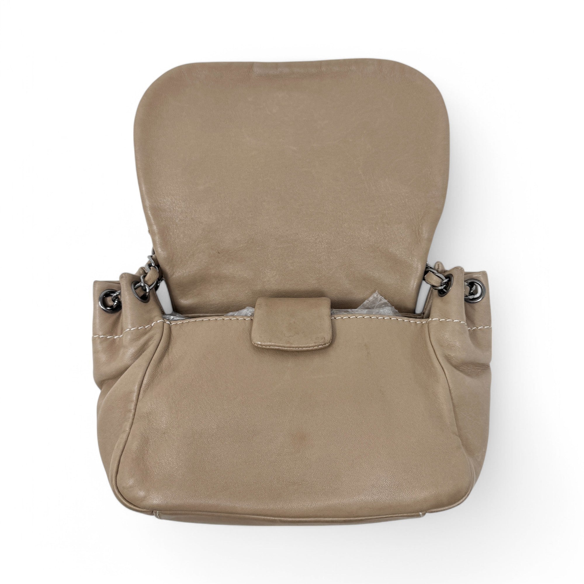 Chanel Brown Chevron Quilted Accordion Flap Bag - Luxury Crossbody Purse for Women, Perfect for Parties & Evening Events