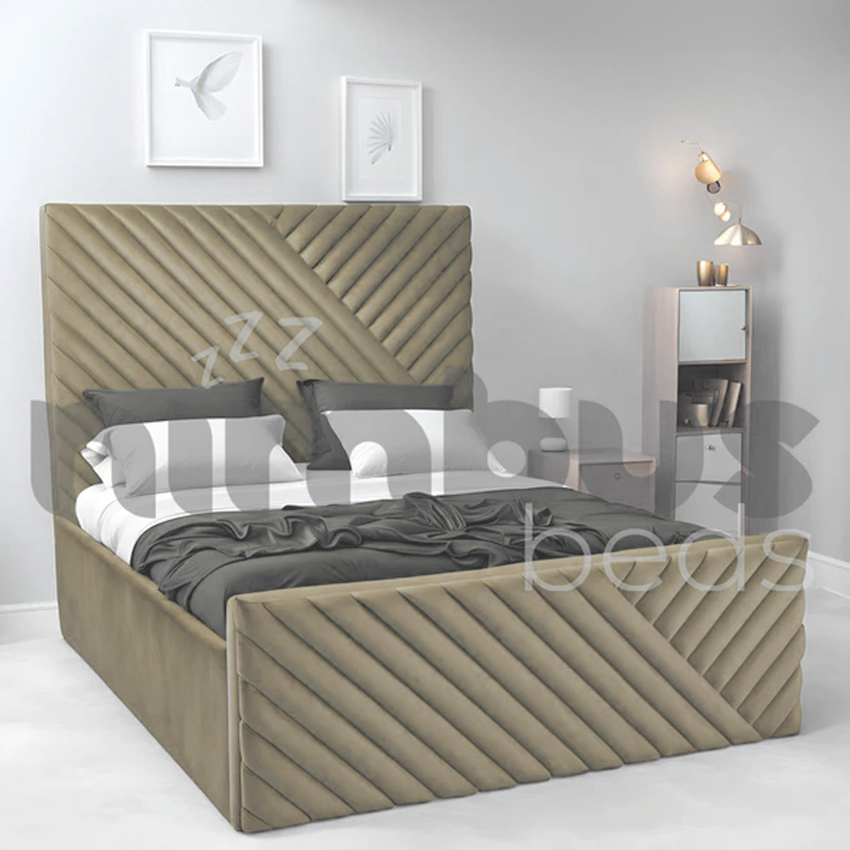 Premium Fraser Bed Frame - Queen Size, Sturdy Metal Platform with Wooden Slats, Noise-Free Support - Perfect for Master Bedrooms, Guest Rooms & Modern Apartments