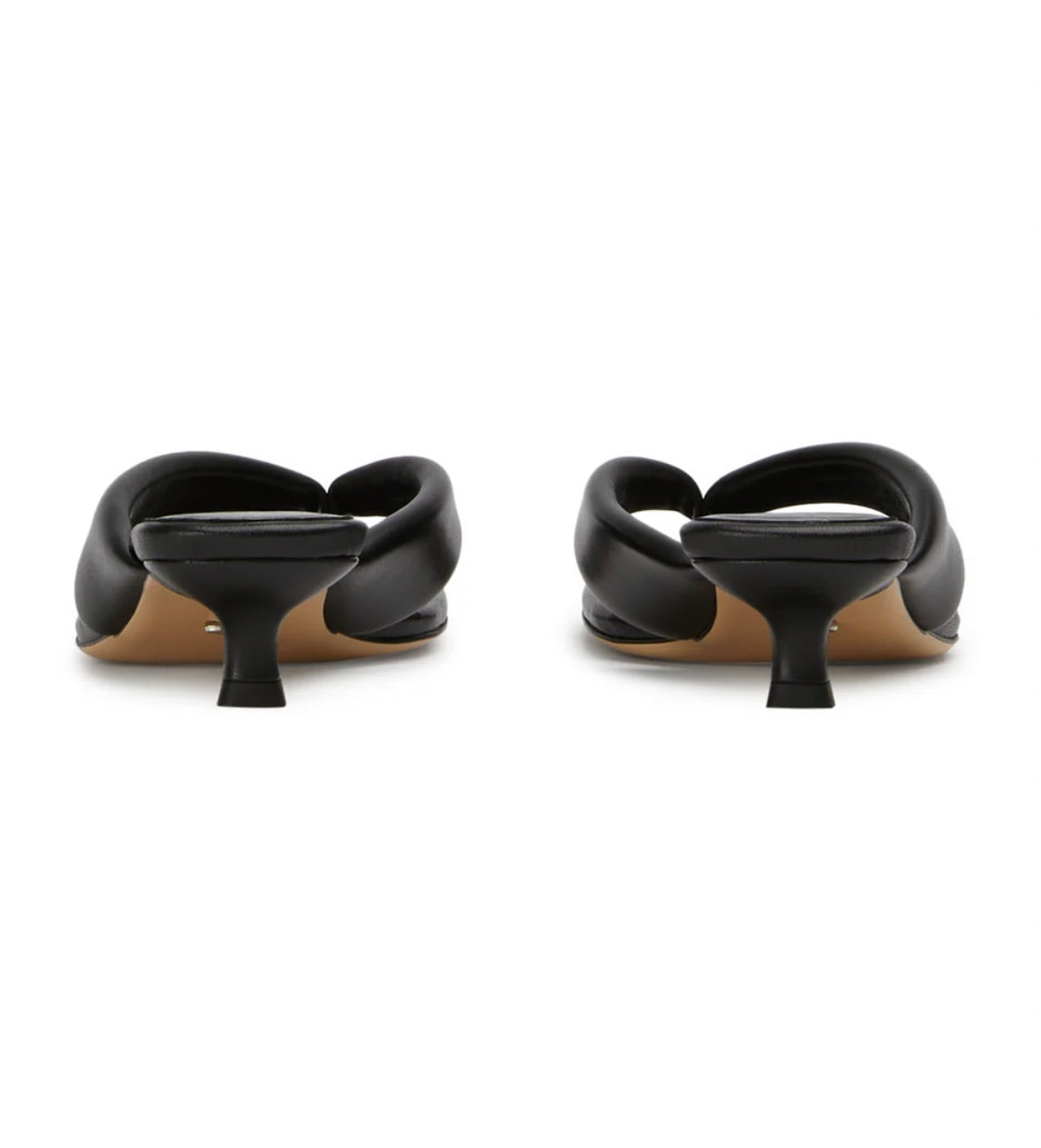 Black Nappa Leather Tropic Heels - Comfortable & Stylish Women's Sandals for Summer, Beach, and Casual Outings