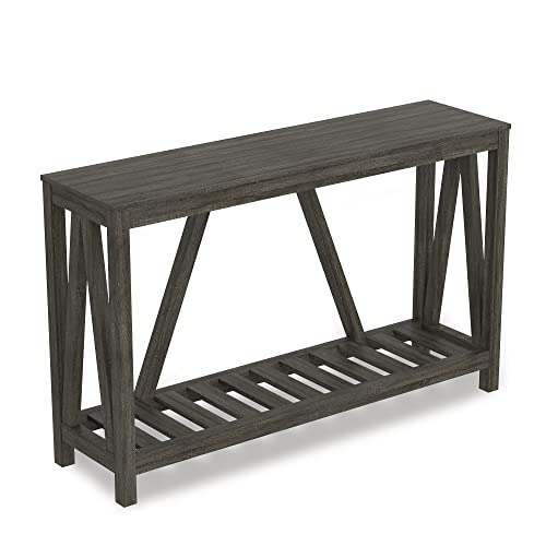 Grey Farmhouse Entry Table