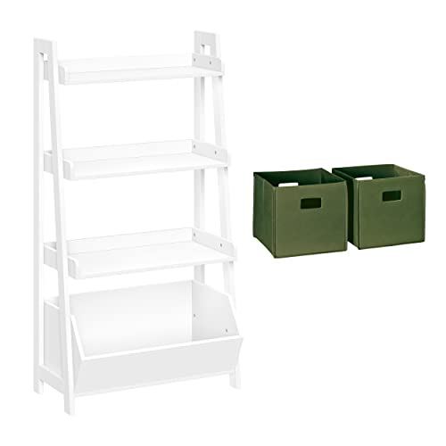 White With 2 Olive Bins
