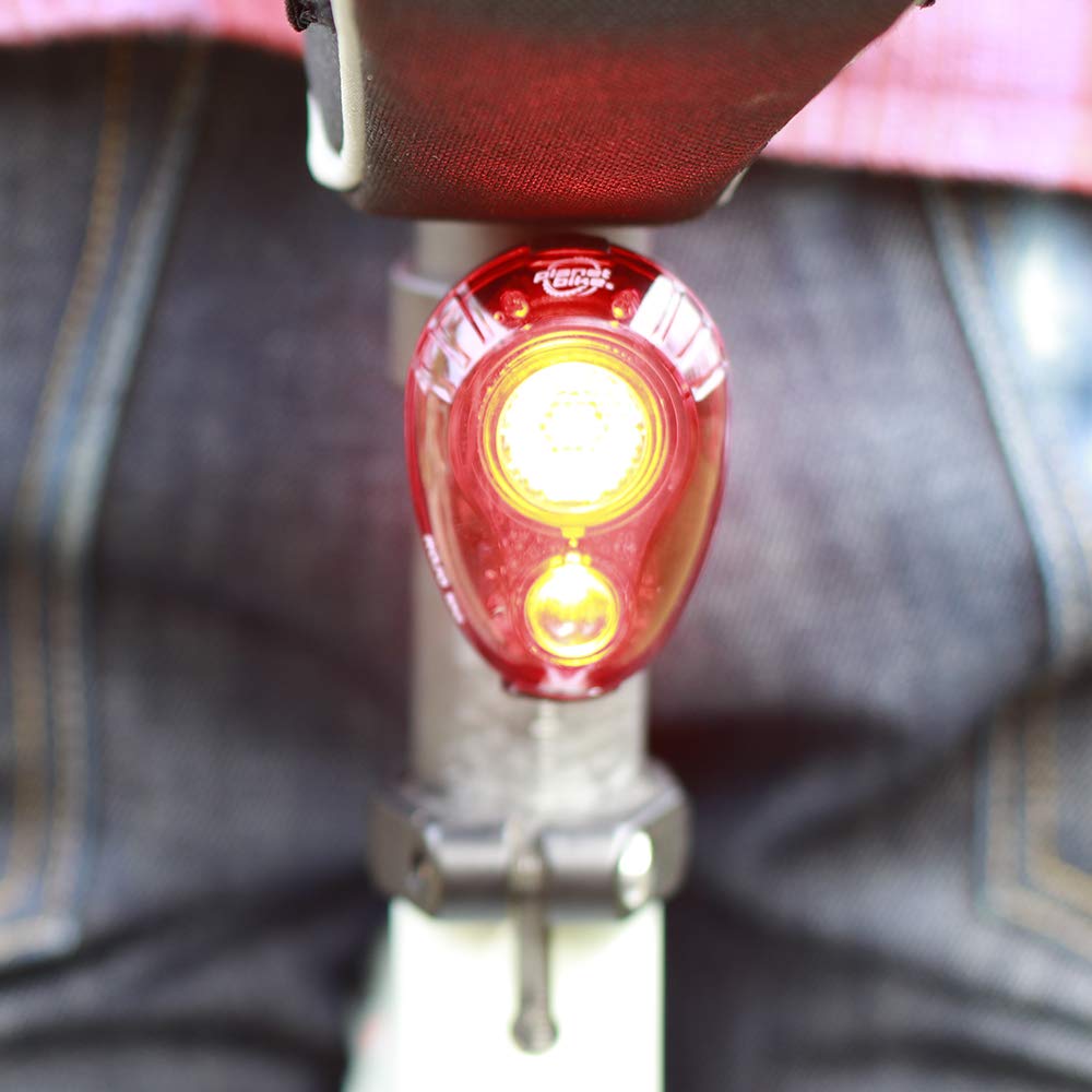Planet Bike Rojo 100 USB-C Rechargeable Bike Tail Light - High Visibility Rear Bicycle Safety Light for Night Cycling, Commuting & Urban Riding