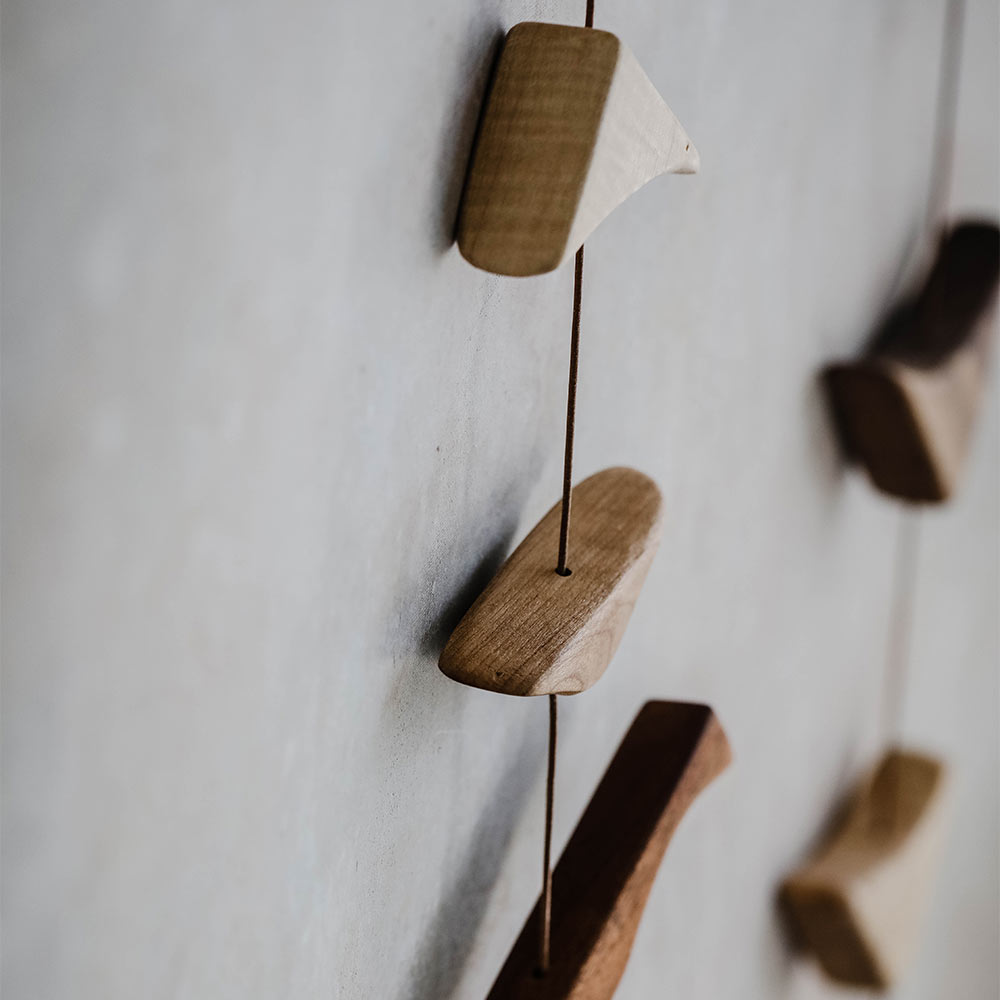 Unique Handcrafted Wooden Wall Hanging Art Piece No. 0963 - Perfect for Boho Home Decor, Living Room Accent & Rustic Interior Design