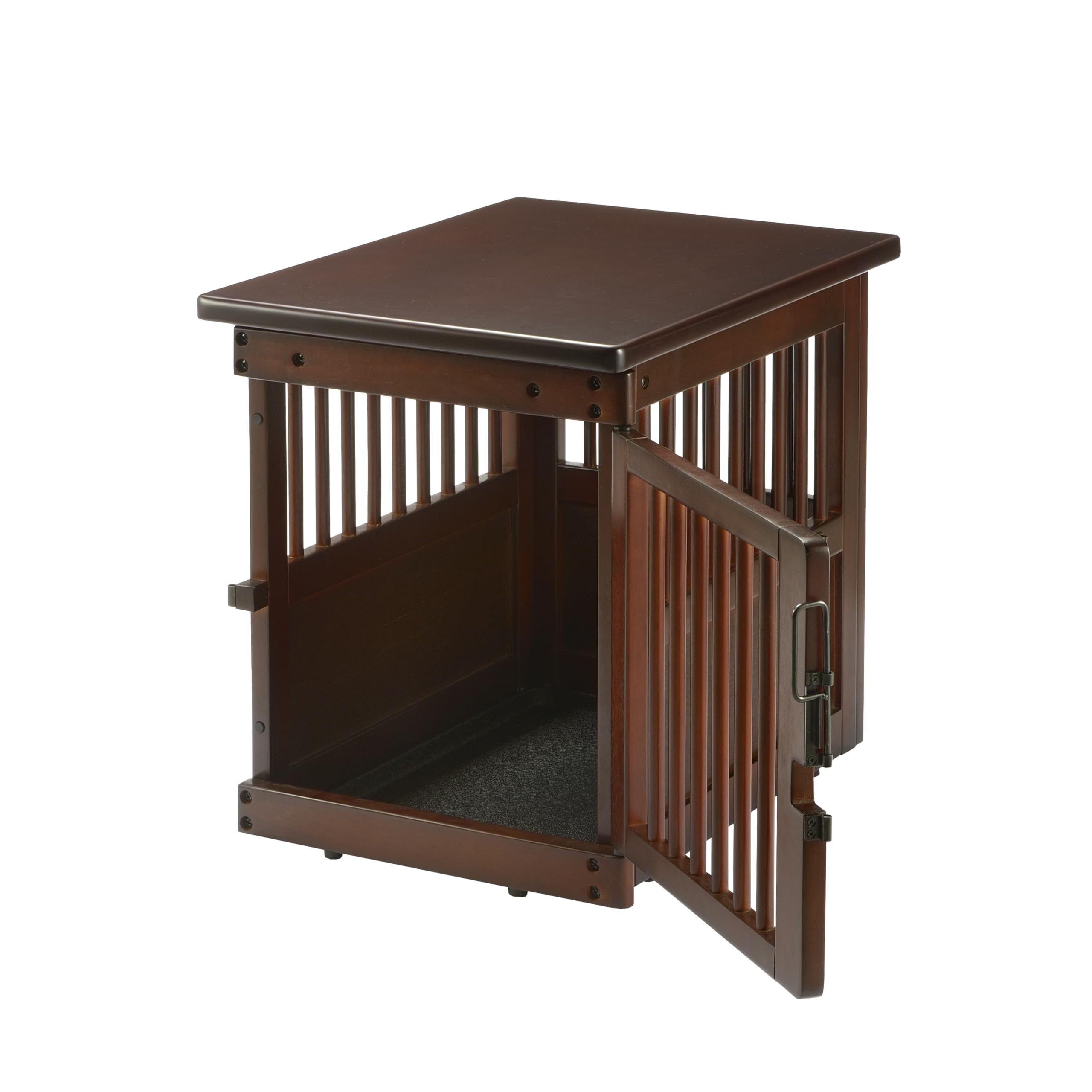 Richell 80004 Small Brown Pet Crate & Pen for Dogs & Cats - Portable Indoor/Outdoor Pet Kennel for Home, Travel & Training