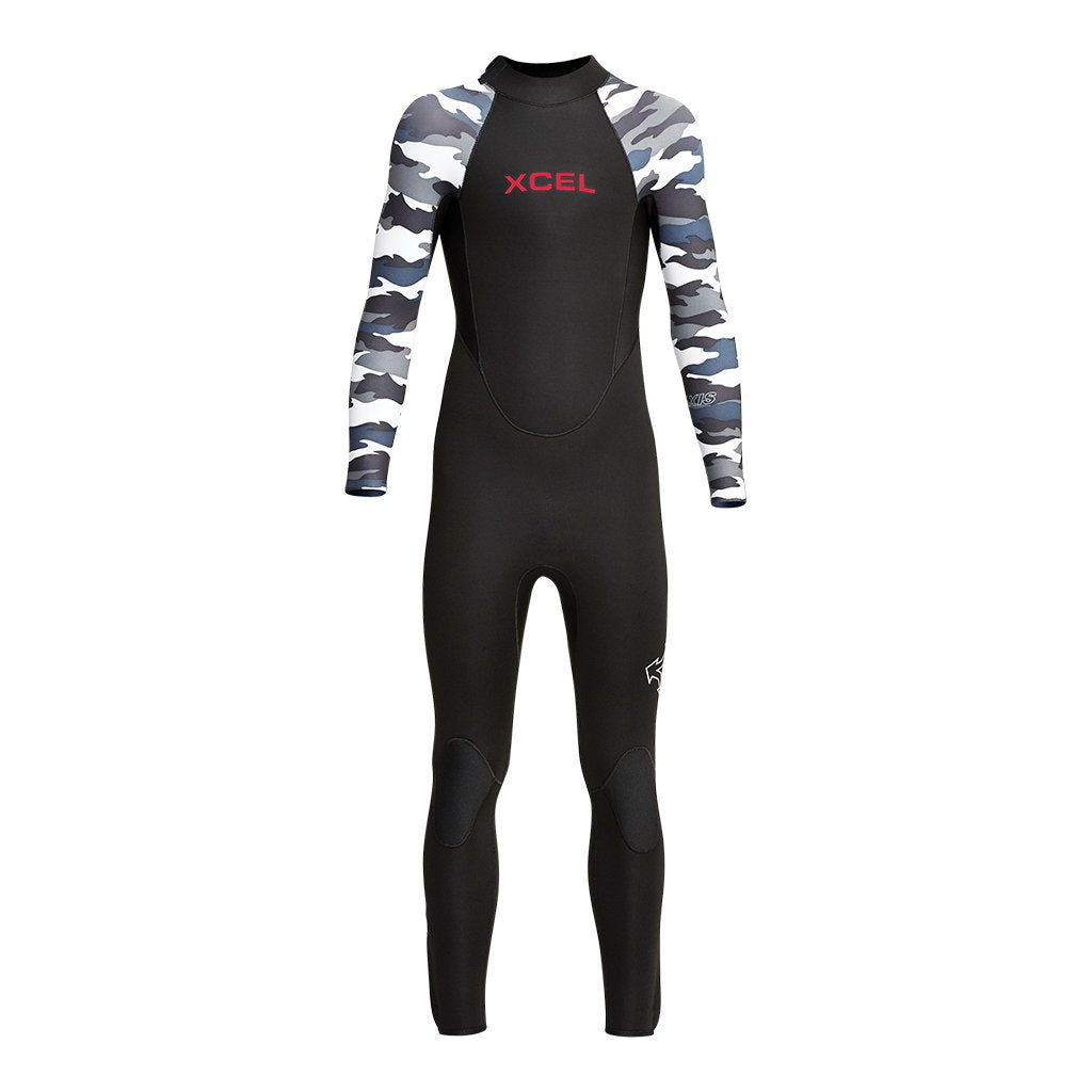 Axis Back Zip 4/3mm Fullsuit for Youth - Premium Neoprene Wetsuit for Kids Surfing, Diving & Water Sports