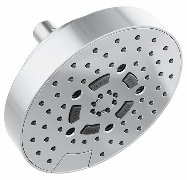 Brizo 87492 PC 2.5 GPM 7-Round H2OKinetic 5-Function Shower Head in Chrome - High Pressure Water Saving Showerhead for Spa-Like Bathroom Experience