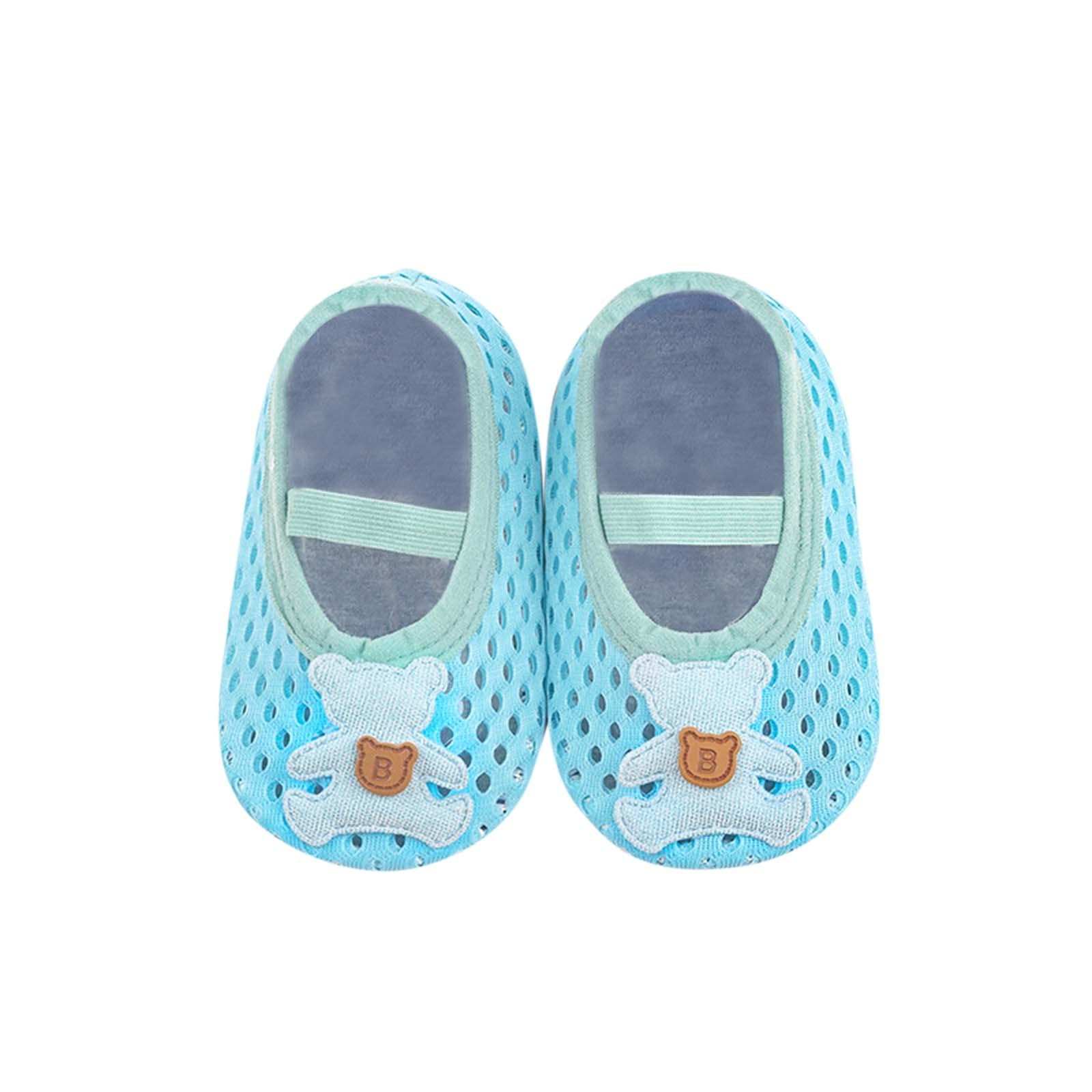 Kids Water Shoes for Toddlers - Lightweight Non-Slip Quick Dry Swim Shoes with Cartoon Design | Barefoot Beach & Pool Aqua Socks for Boys & Girls (Sky Blue, 12-15 Months) | Perfect for Beach, Pool, Water Parks & Summer Activities