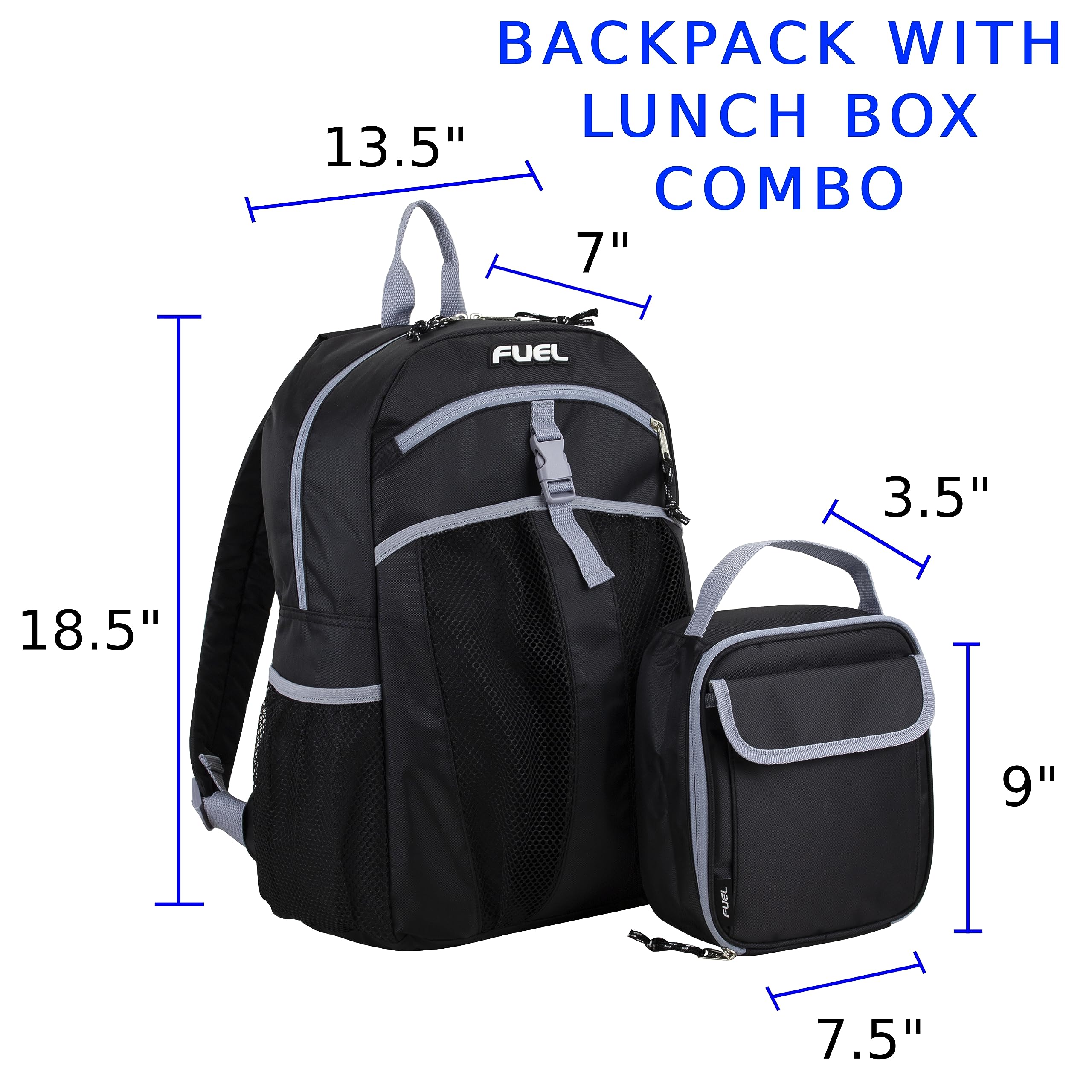 FUEL Insulated Cooler Backpack - Leakproof Lunch Bag for Work, Hiking & Travel with Water Bottle Pockets | Perfect for Office Meals, Outdoor Adventures & Picnics