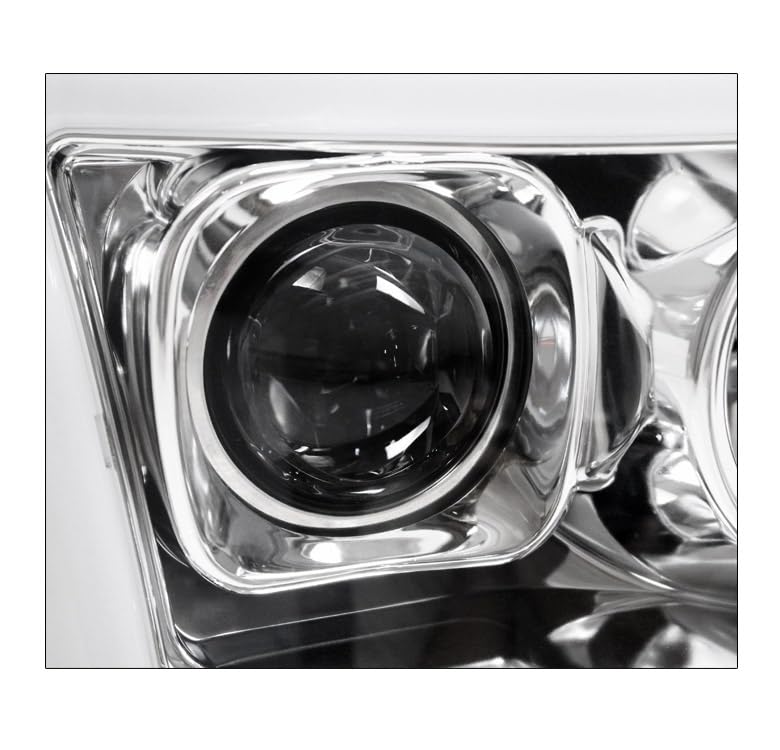 1997-2003 Ford F-150 & 1997-2002 Expedition LED Chrome Projector Headlights with 6