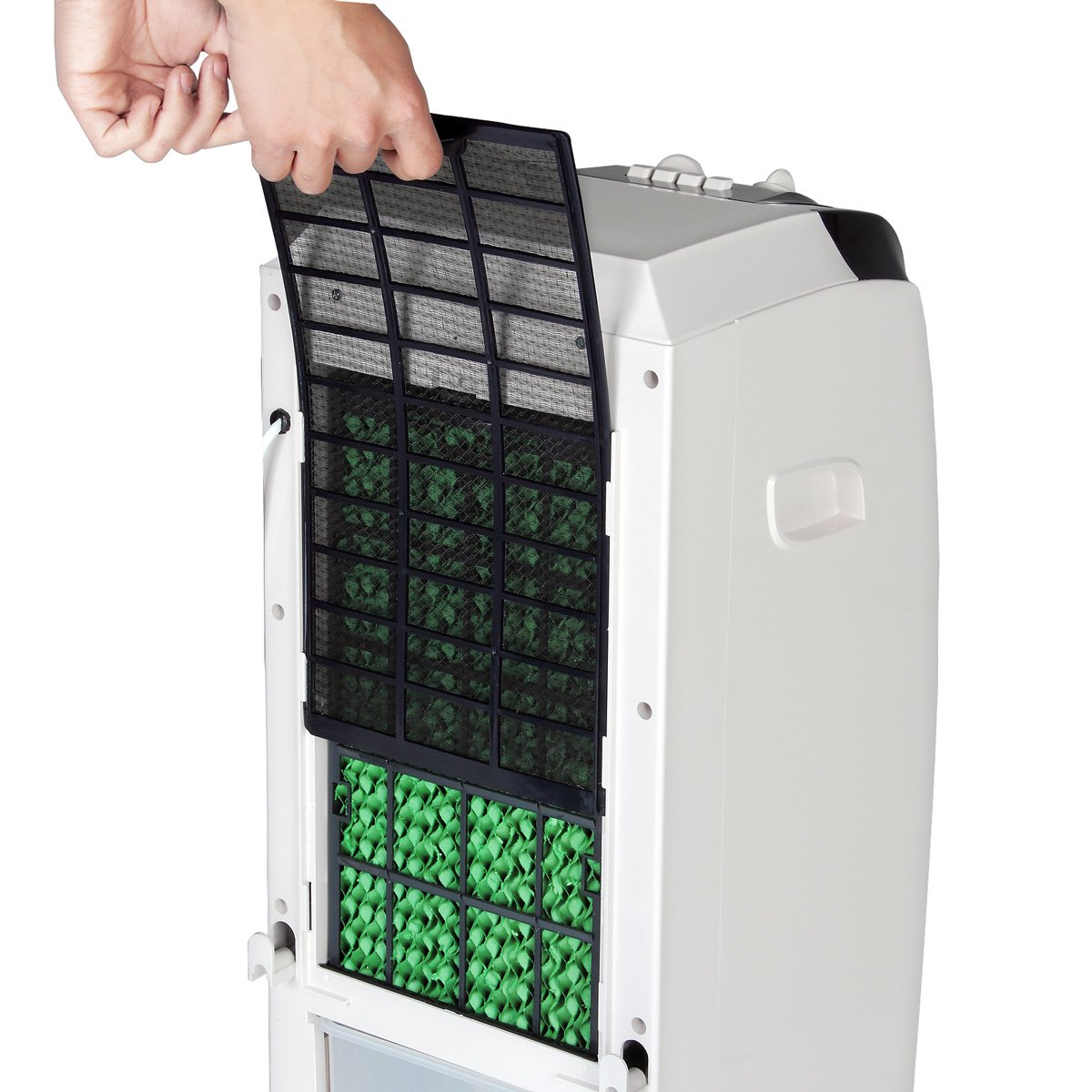 MONZANA® 4-in-1 Portable Air Cooler with 5L Tank, LED Display, Fan, Ionizer, Humidifier & Air Purifier - Perfect for Bedroom, Office & Home Cooling