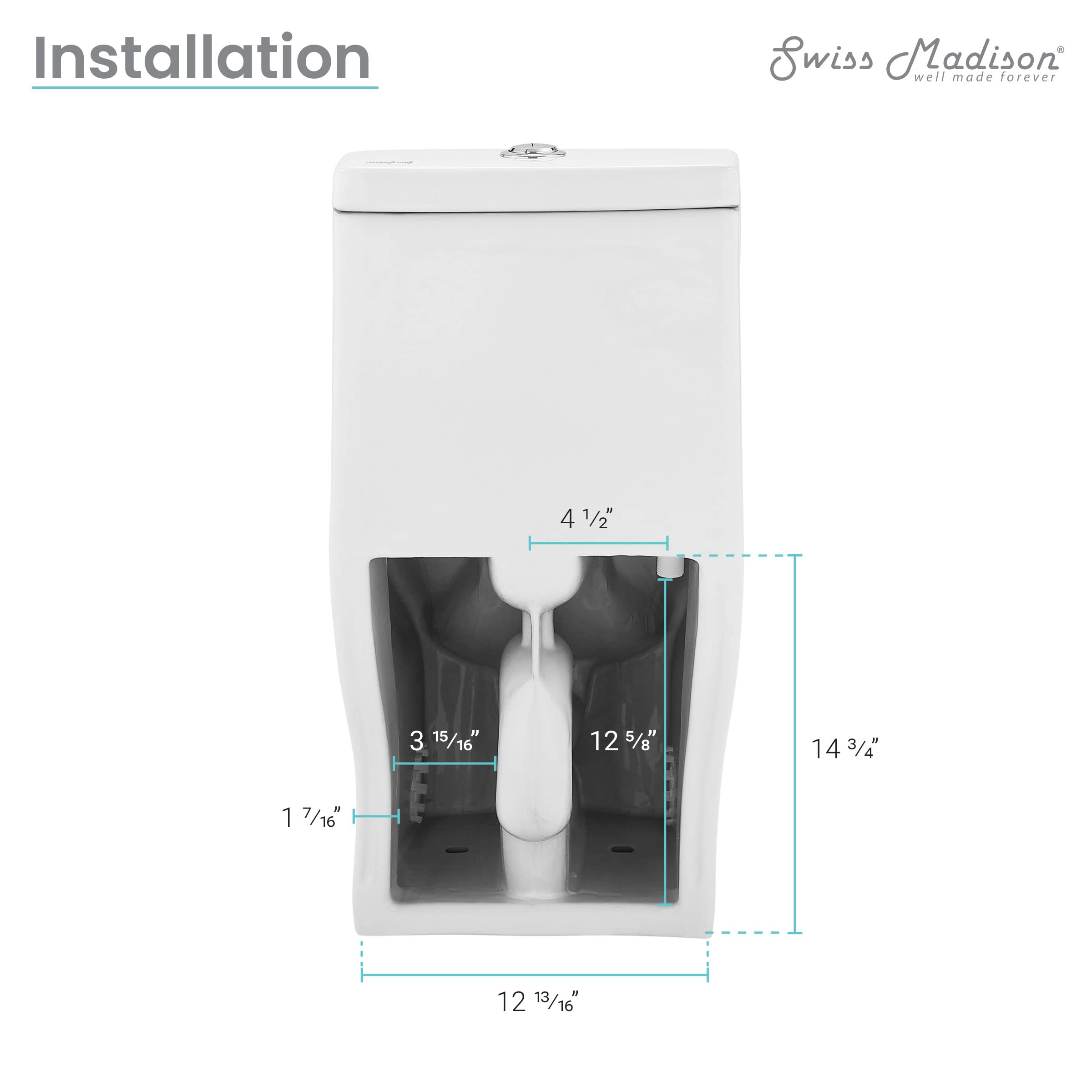 Swiss Madison Sublime II One-Piece Round Toilet - 10