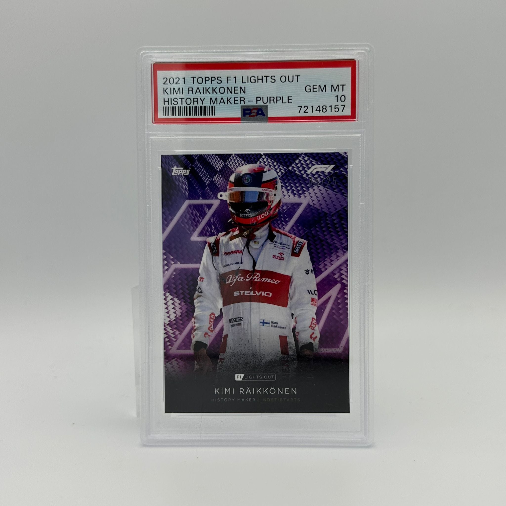 PSA 10 Graded 2005 Kimi Raikkonen History Maker Trading Card - Rare Collectible for F1 Fans & Sports Memorabilia Enthusiasts | Perfect for Display, Investment & Gifts