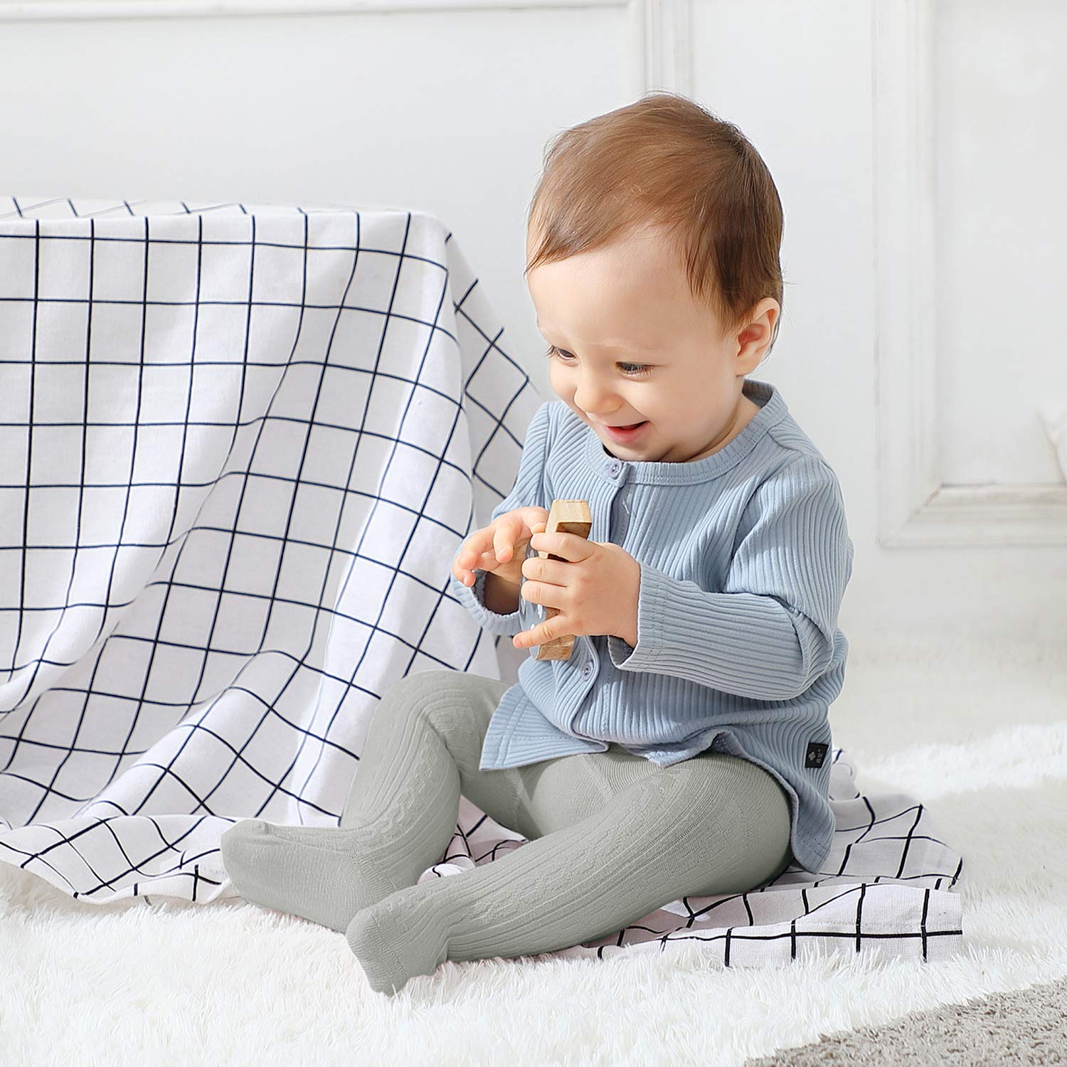 Century Star Baby Tights for Girls - Soft Cotton Knit Toddler Leggings & Warm Infant Stockings | Newborn Pants for Playtime, Daycare & Winter Outfits