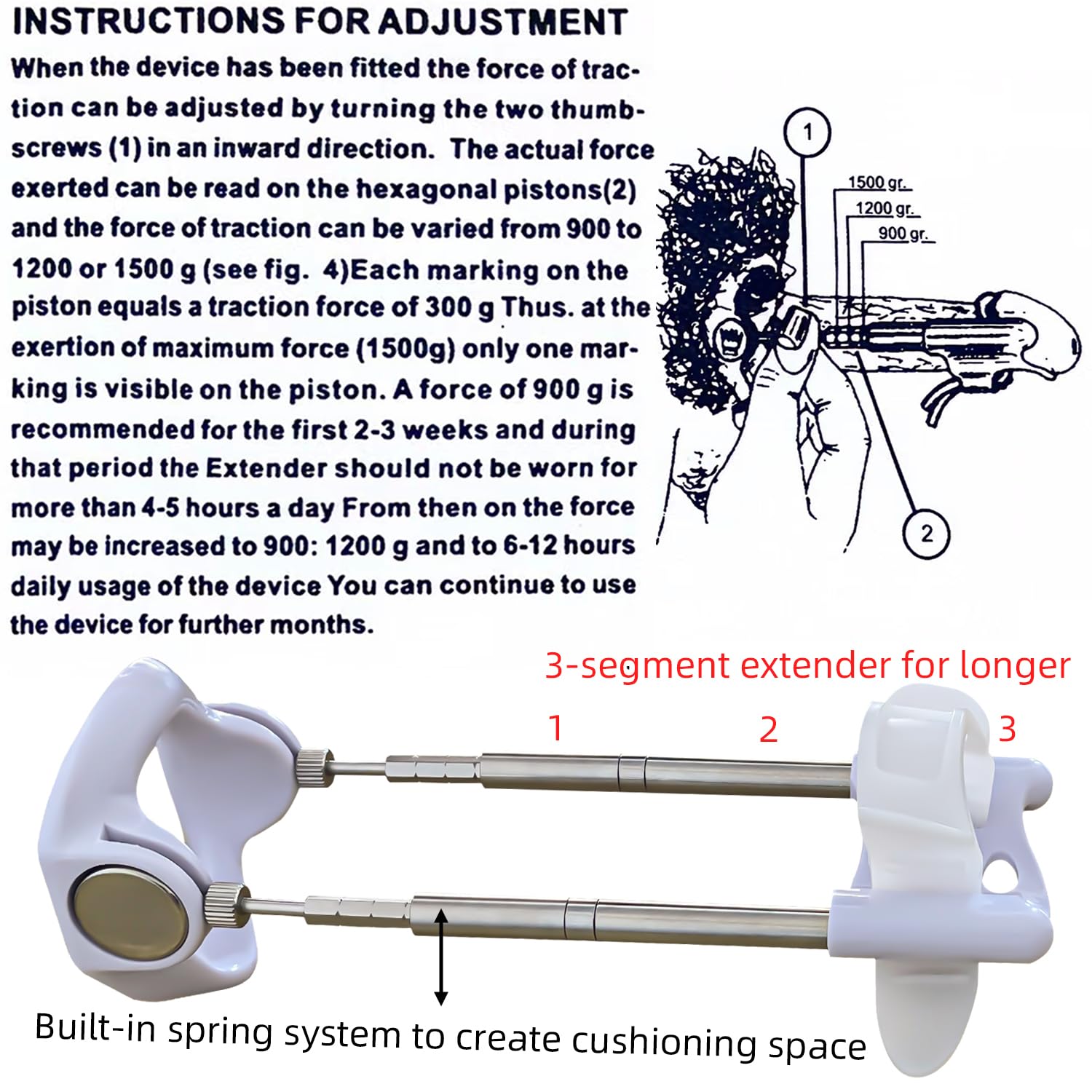 **Adjustable Penis Extender Stretcher Kit for Men – Effective Male Enlargement Traction Device with Comfortable Wearable Design – Enhance Size & Confidence for Intimacy & Performance**