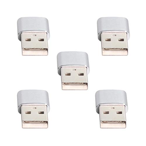 5-Pack USB-C Female to USB 2.0 Male Adapter - Compact Type C to USB Converter for Laptop, Tablet & Phone - Fast Data Transfer - White (Perfect for Office, Travel & Home Use)