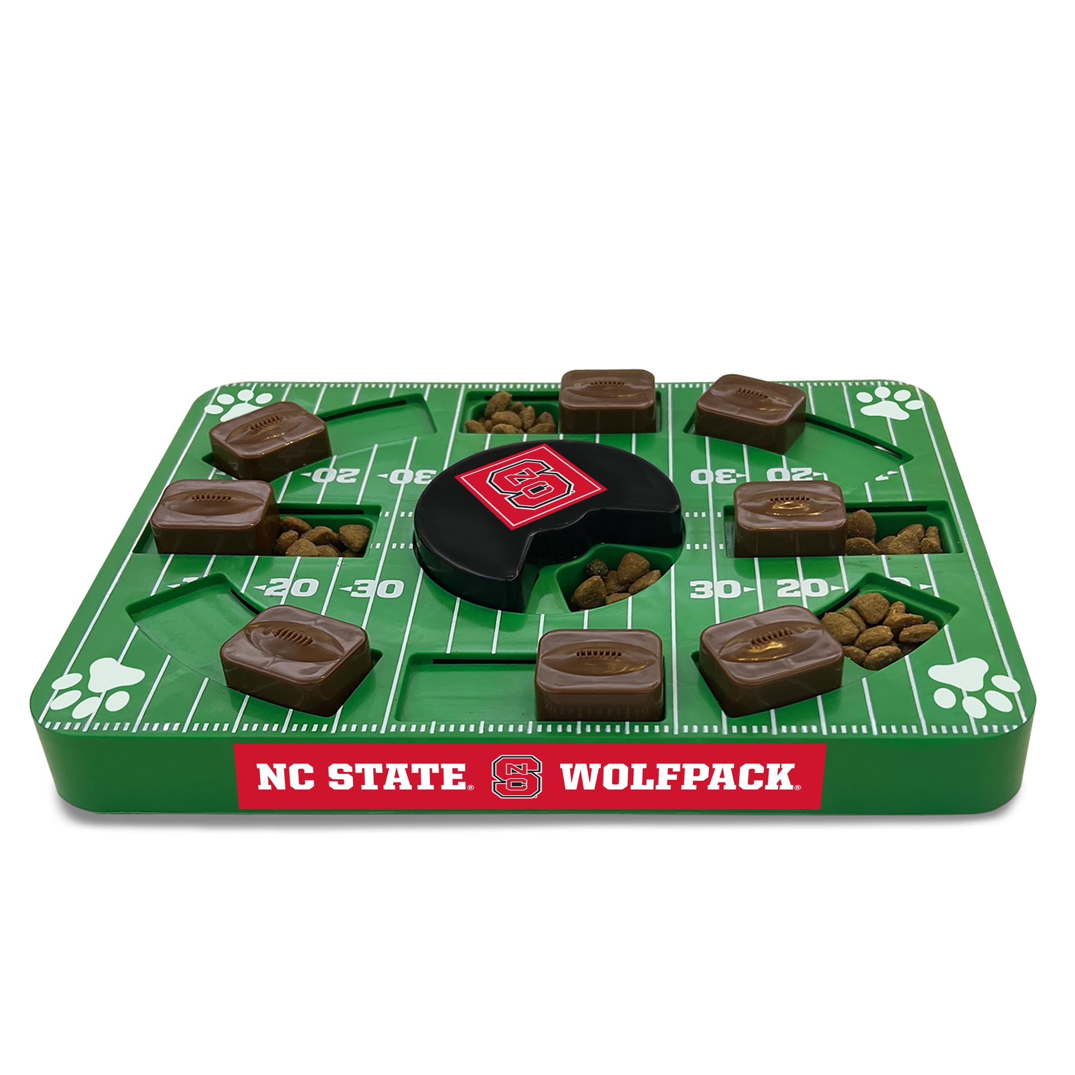NCAA North Carolina State Wolfpack Interactive Puzzle Dog Toy - Slow Feeder & Treat Dispenser for Mental Stimulation - Perfect for Boredom Relief & Training (Great for Small, Medium & Large Dogs)