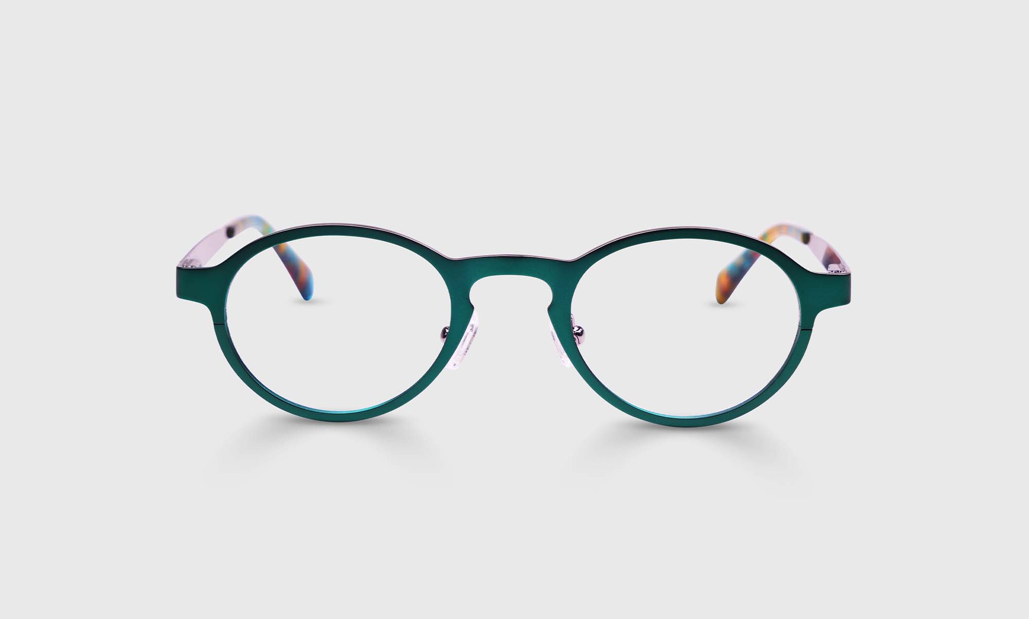 17 - Satin Matte Pine Green Metal Front and Temples