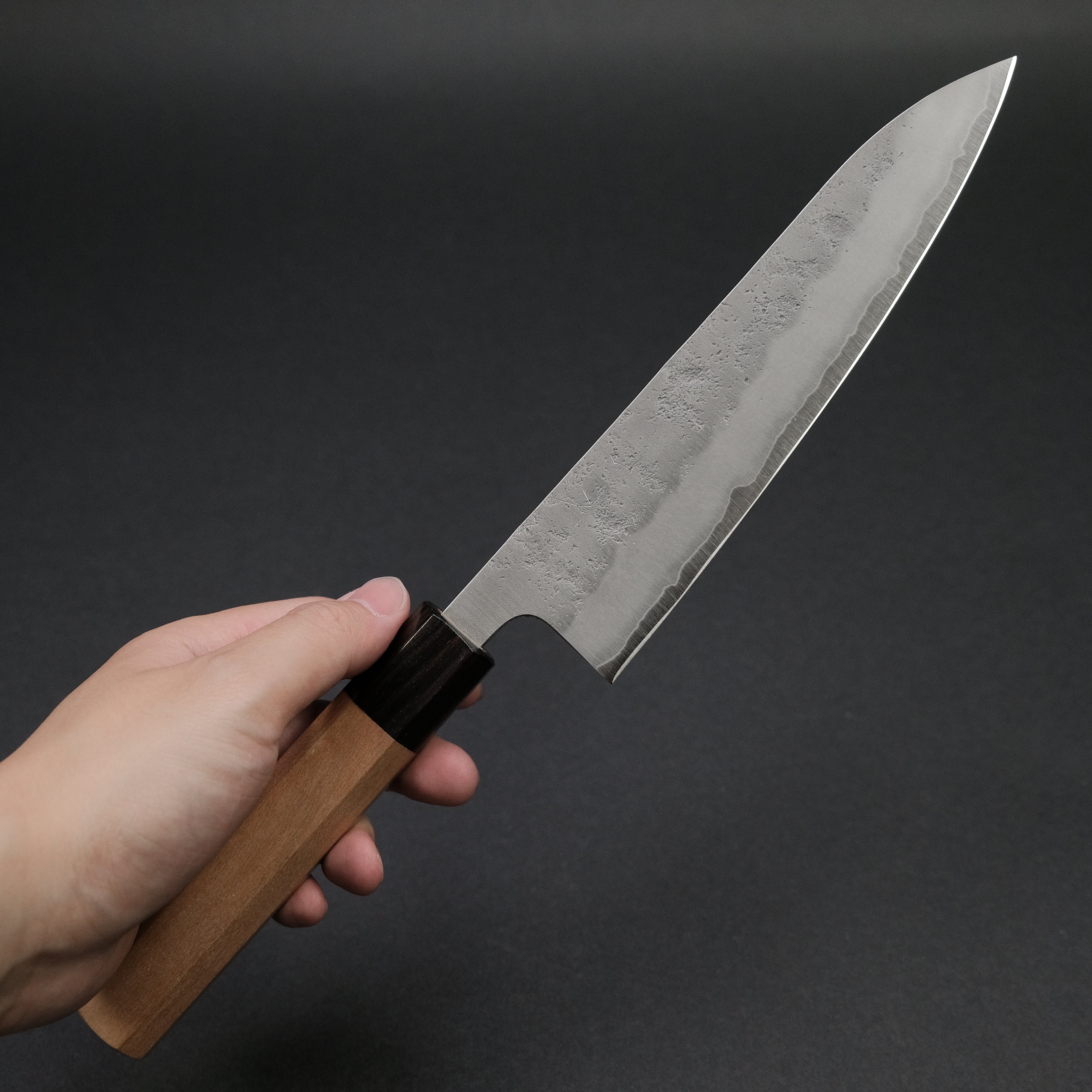 Hitohira Futana S3 Nashiji Gyuto 180mm Japanese Chef Knife - Premium Cherry Wood Handle - Sharp Stainless Steel Blade for Professional Cooking & Slicing - Perfect for Home Chefs & Culinary Enthusiasts