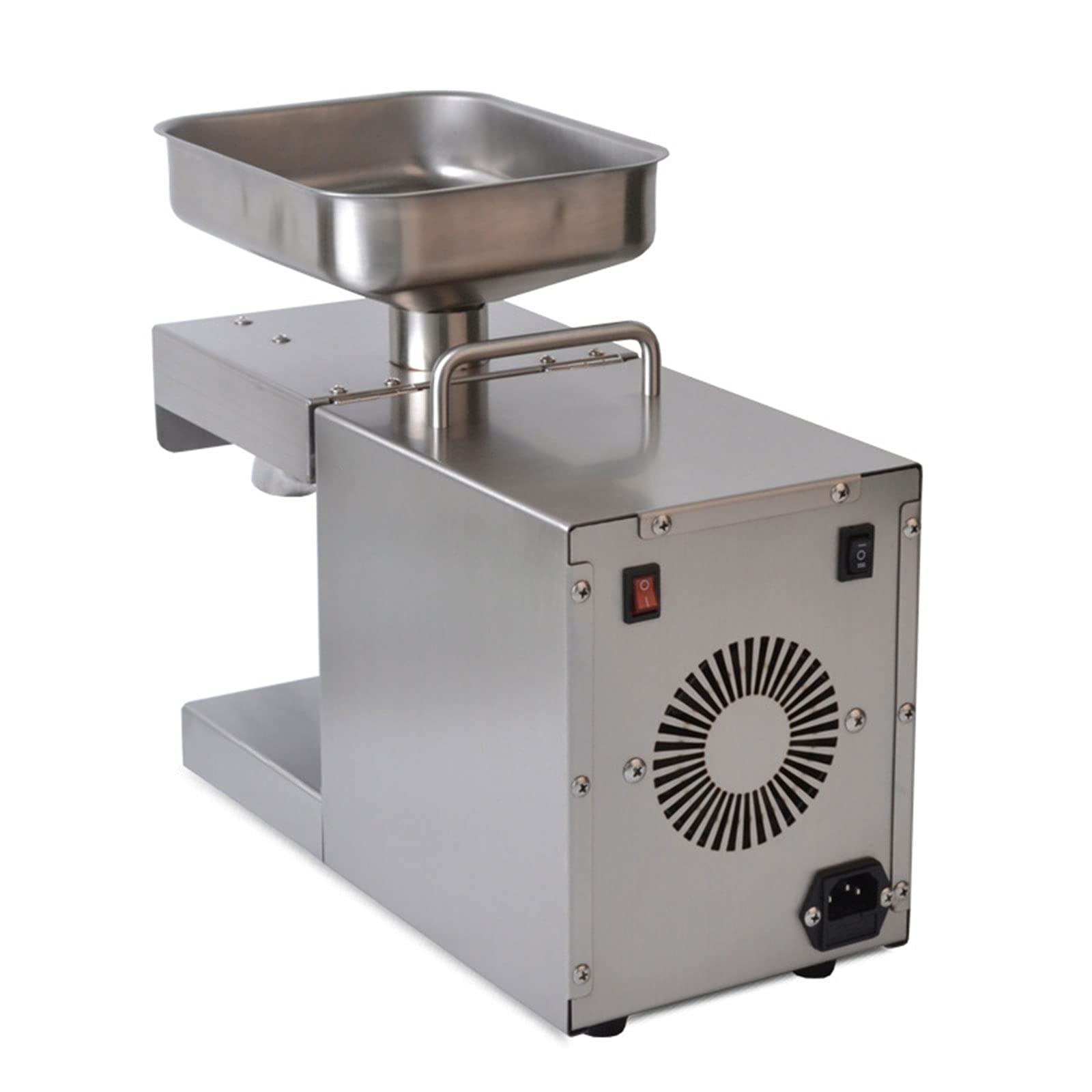 600W Stainless Steel Oil Press Machine for Home & Commercial Use - 304 Stainless Steel Oil Extractor for Olive, Peanut, Almond (110V US Plug) - Perfect for Healthy Cooking, DIY Essential Oils & Small Business Production