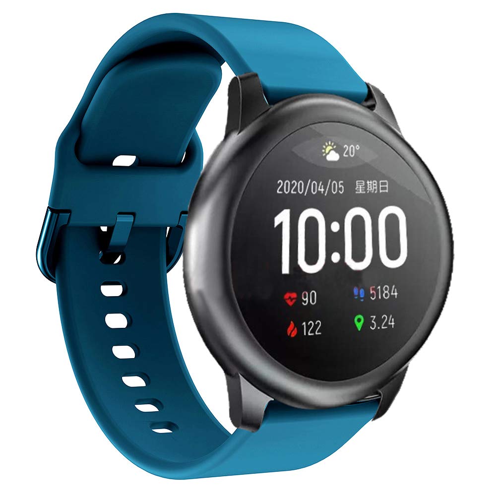 22mm Soft Silicone Replacement Strap for Xiaomi Haylou Solar LS05 Smart Watch - Durable Sport Band Compatible with LS05 Fitness Tracker (Perfect for Running, Gym Workouts & Daily Wear)