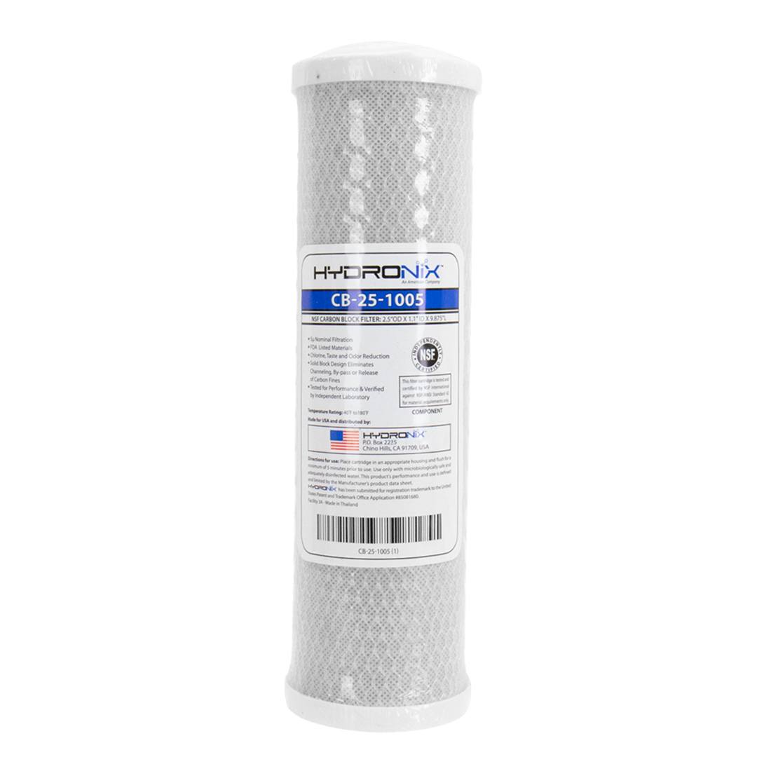Pulex Carbon Sediment DI Water Filter Replacement Cartridge Set for Hydro Systems - Clean Drinking & Aquarium Water Filtration